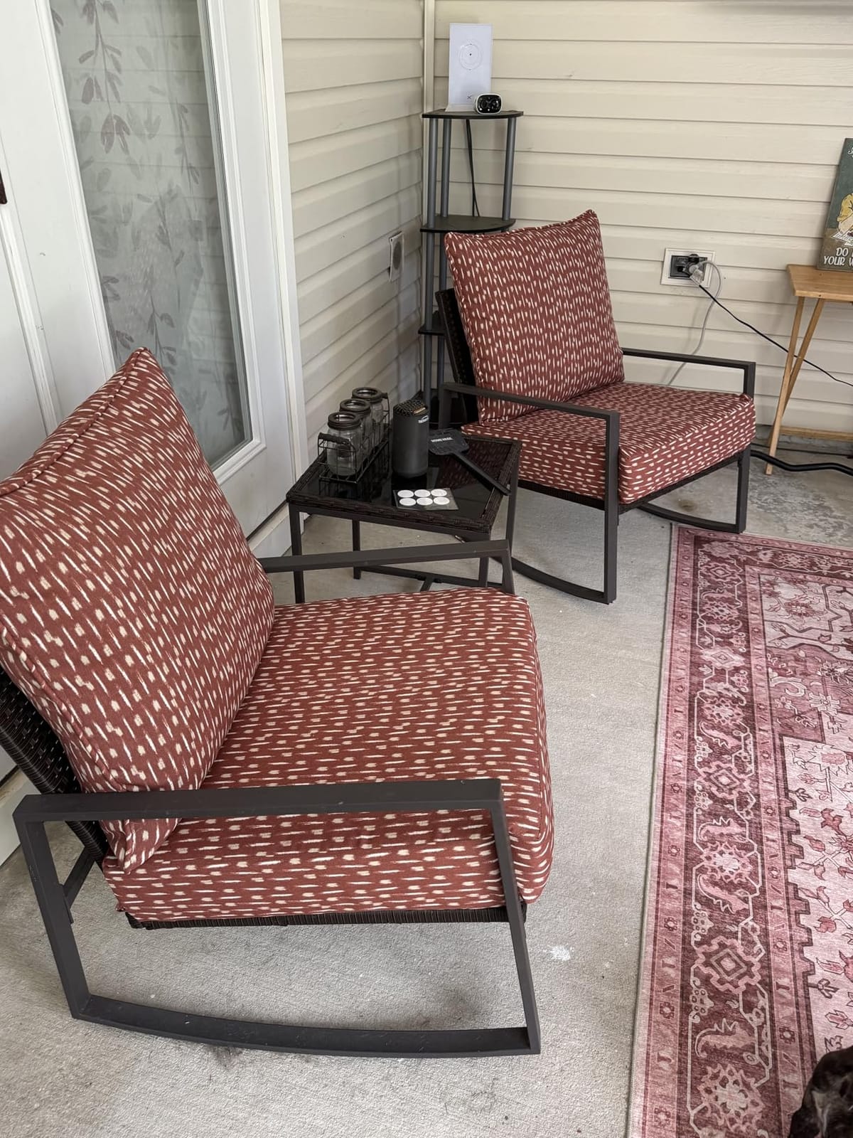 Arden Outdoor Deep Seat Cushion Set, 4-Pack, 24x24, Rust Red Brushed customer photo 1