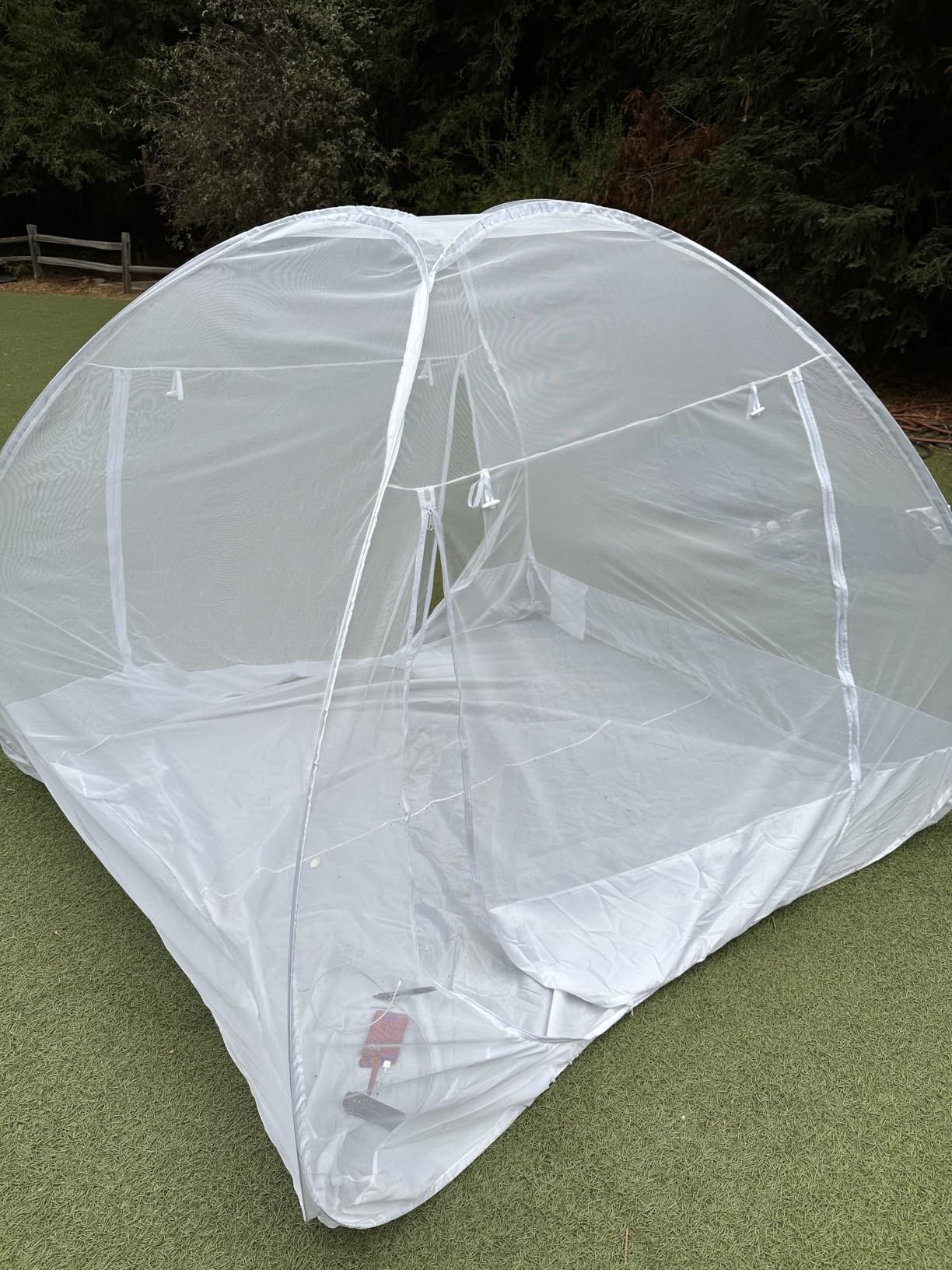 AMMER Pop Up Bed Tent with Oxford Bottom, Full Enclosure Mosquito Net Tent for Bed with Fine Mesh, Portable Sleeping Tent for Kids and Adults, Bug Protection Canopy for Twin, Full, Queen and King customer photo 1