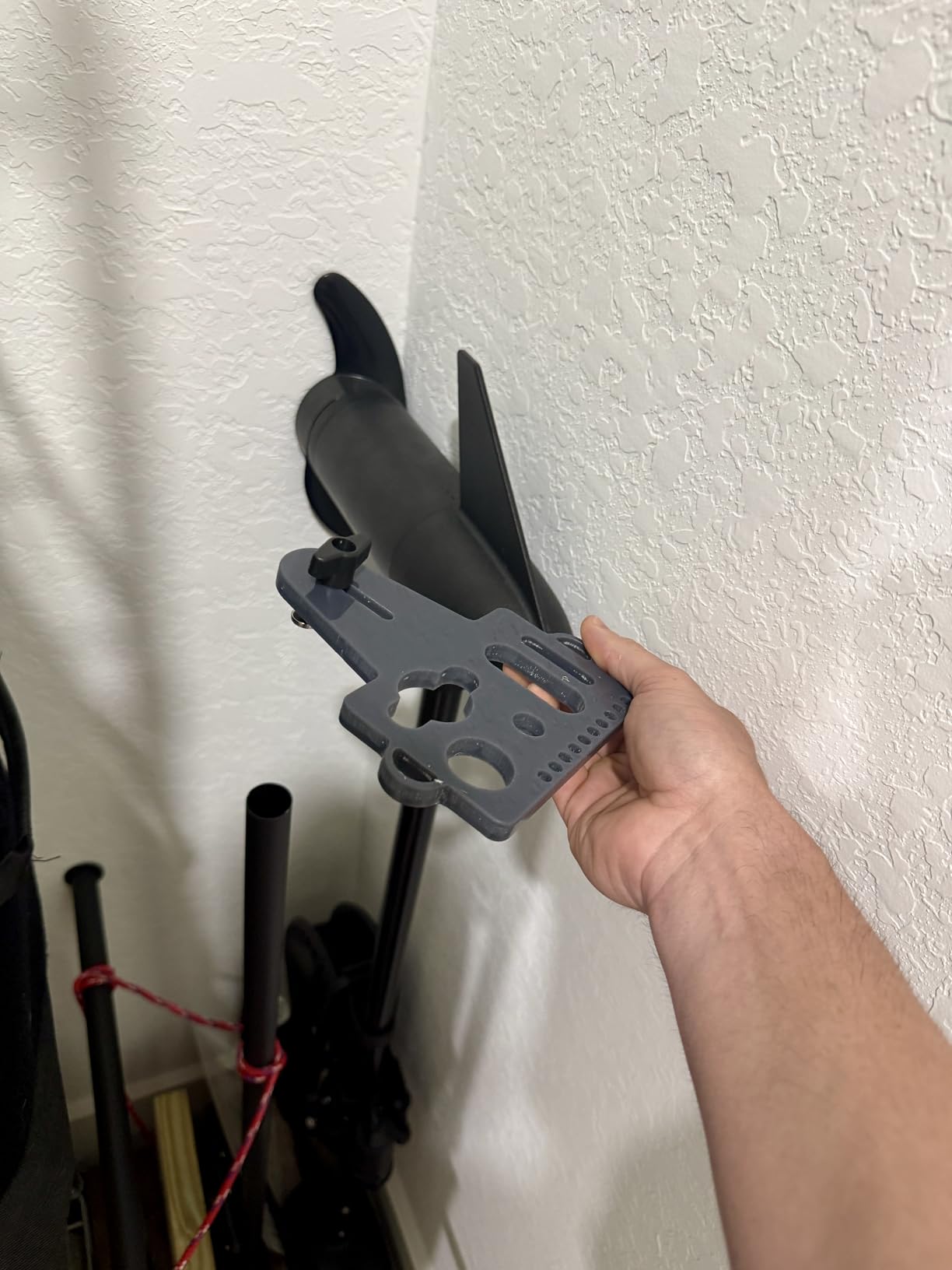 Universal Fishing Tool Holder for Boat & Kayak Gear Tracks - Heavy Duty PE Rigging Station - Compatible with Pliers, Fish Grips & Lure Storage - Kayak Fishing Accessories, 4 Colors Available (Black) customer photo 2