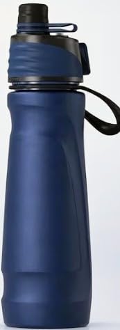 Misting Water Bottle, 24oz Insulated Stainless Steel Water Bottle, 2-in-1 Mist & Sip Water Bottles, Leak-Proof, Silicone Spout Cover, Cool Mist Water Bottle for Sports Gym School Camp Cycling customer photo 1