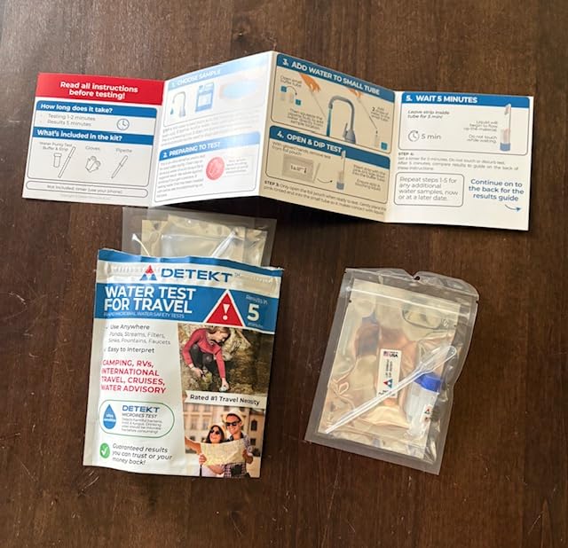 Detekt Water Test for Camping & Hiking Drinking Water Purification (USA) | Results in 5 Min, 3 Microbial Contamination Tests, Portable Purity Test, For Drinking or Potable Water customer photo 1