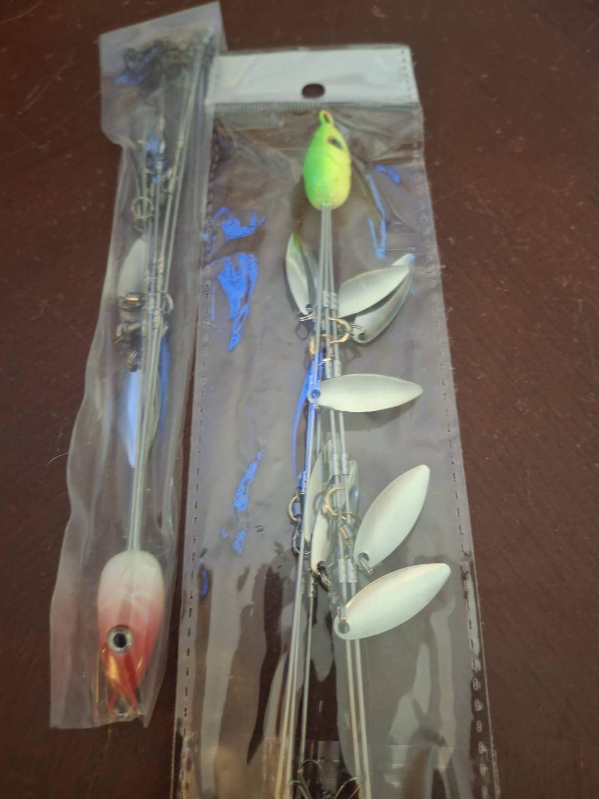 2 Pack Alabama Rig Kit - 5 Arms 8 Blades Umbrella Rig, 2 Rigs+10 Jig Heads | Swimbaits for Striper & Bass Fishing customer photo 1