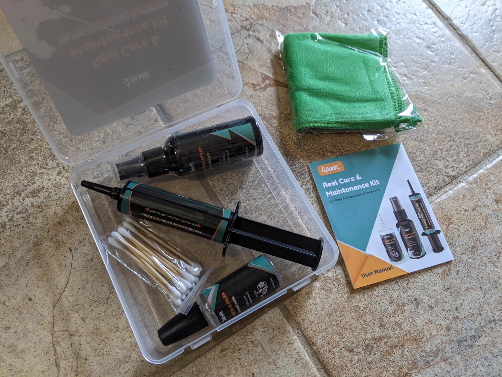 Fishing Reel Care Kit with Needle Oil & Grease customer photo 2