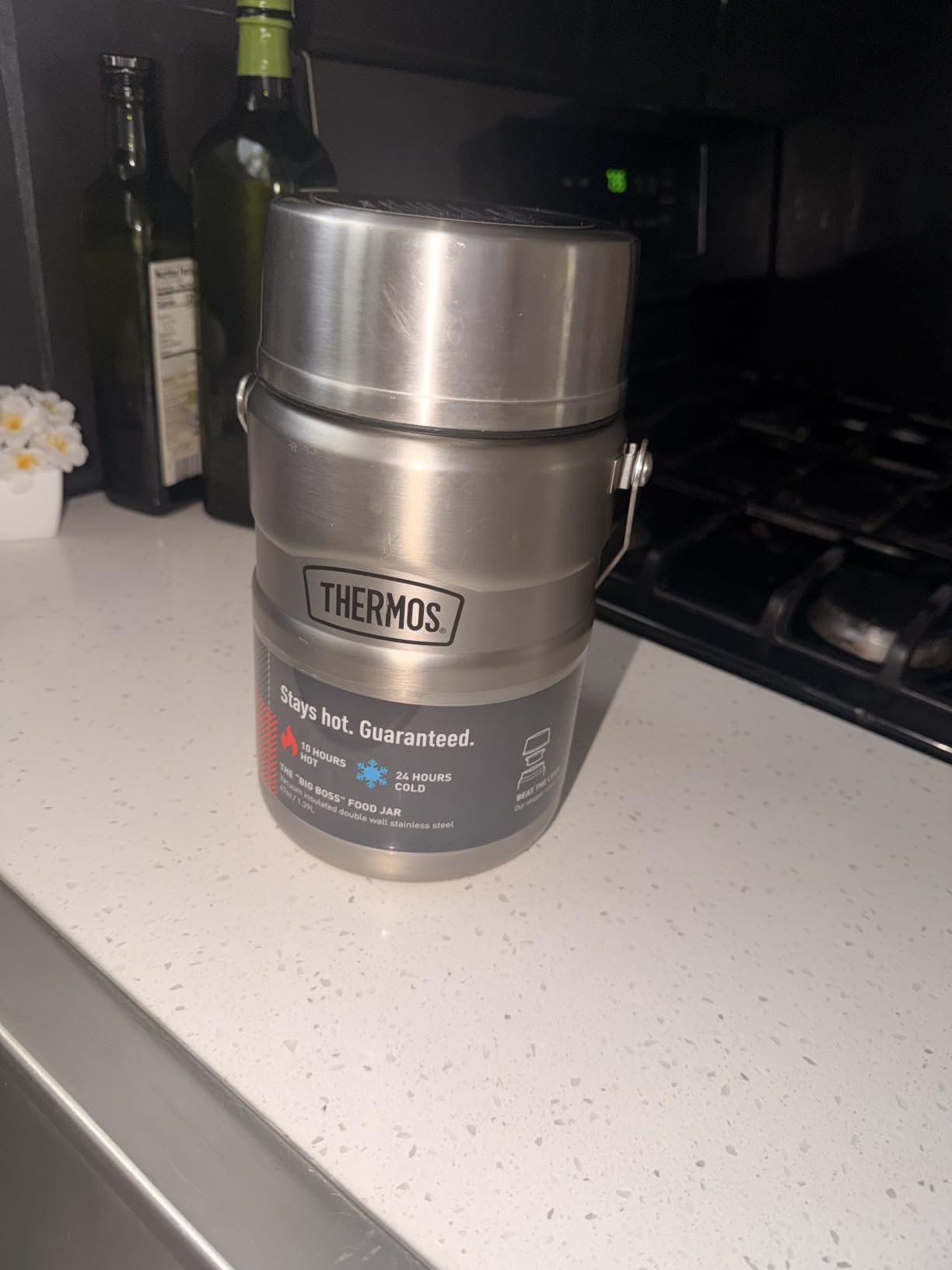 THERMOS Stainless King Food Jar with Bowl, 24oz, Matte Steel customer photo 1