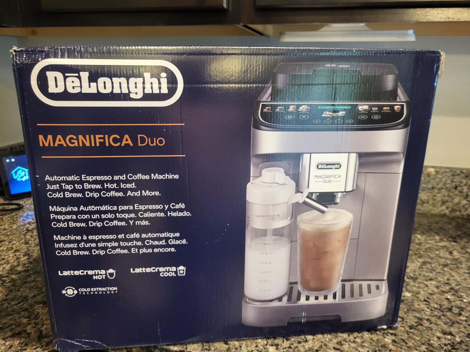 De'Longhi Magnifica Duo Automatic Espresso Machine, Milk Frother, Silver customer photo 1