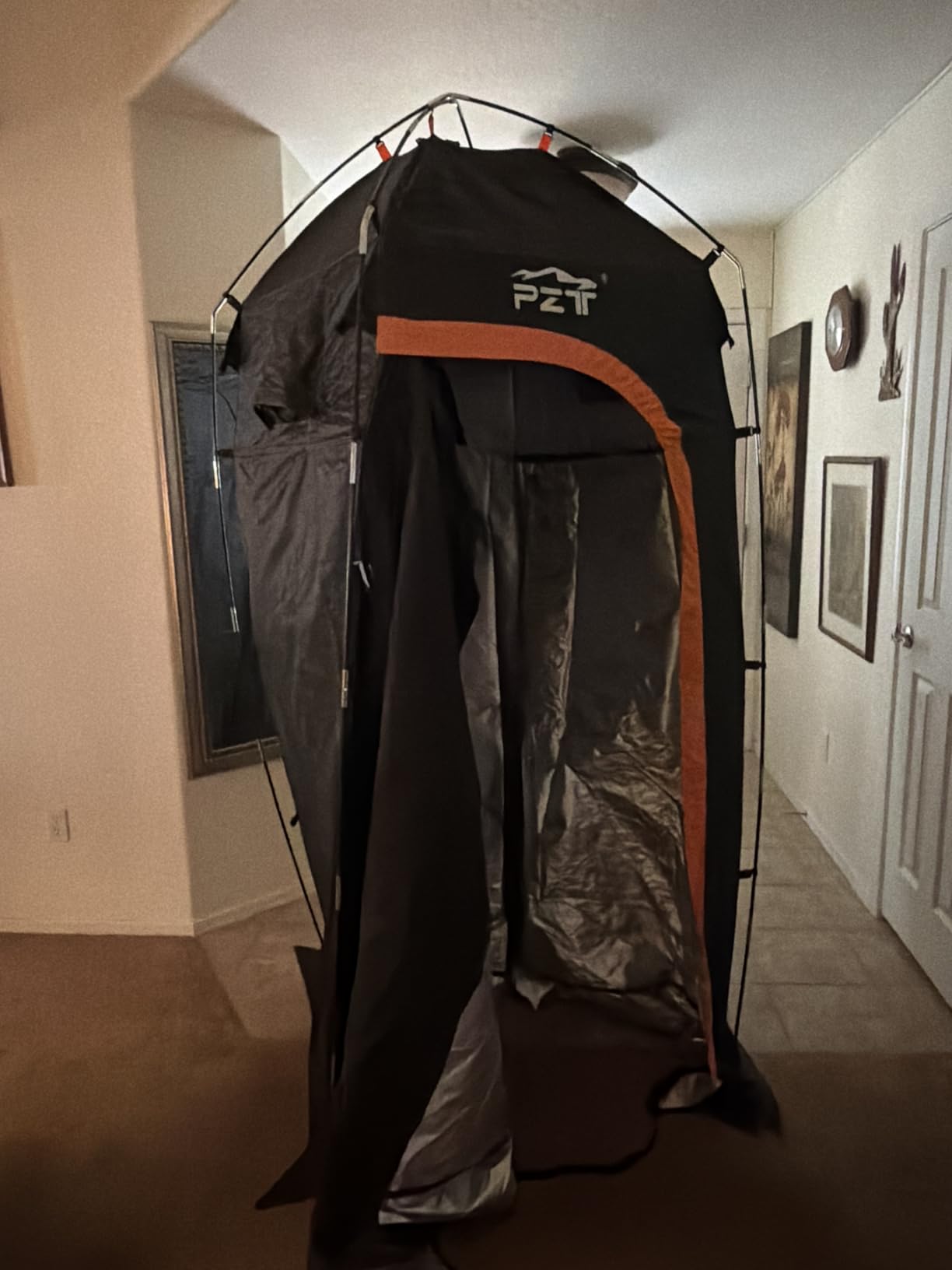 Large Shower Tent, Portable Privacy Tent with Mesh Floor & Carrying Bag customer photo 1