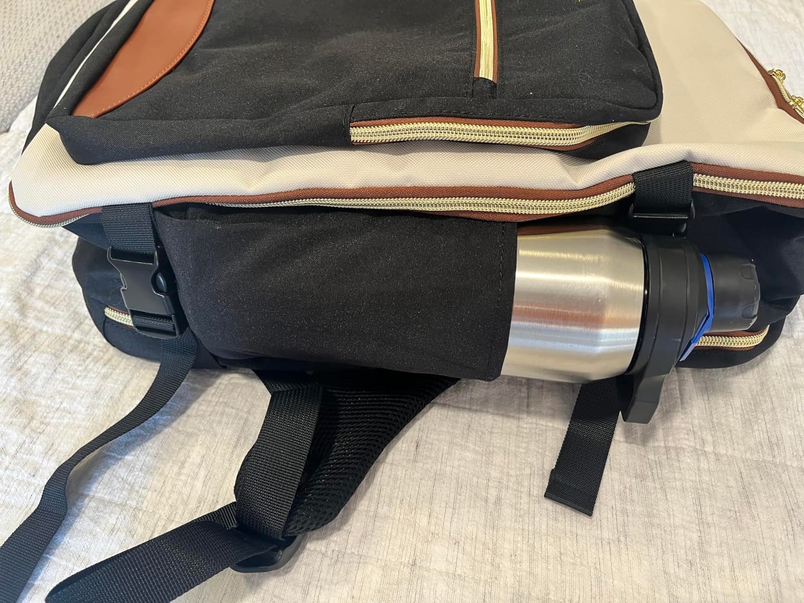 LOVEVOOK Rolling Backpack for Women, 40L Carry On with Wheels, 15.6'' customer photo 2
