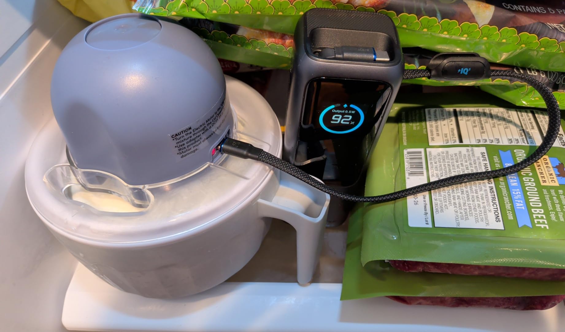 Elite Gourmet EIM1750 Self-Churning Electric 1Qt. Ice Cream Maker, Homemade Ice Cream, Gelato, Sorbet & Frozen Yogurt in Under 20 Minutes customer photo 1