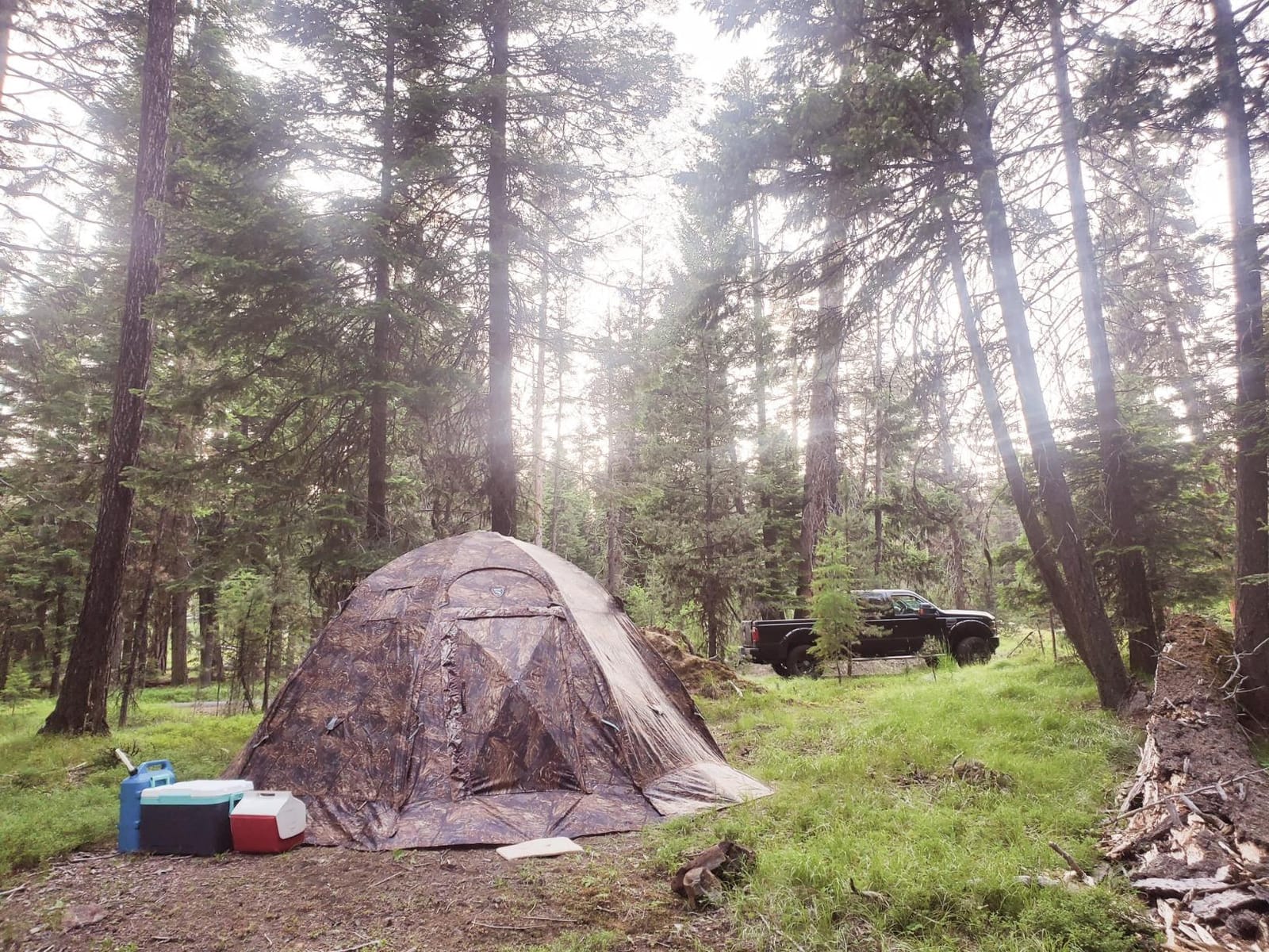 RBM Outdoors Double-Layer Hot Tent with Stove Jack, 4 Season Shelter customer photo 2