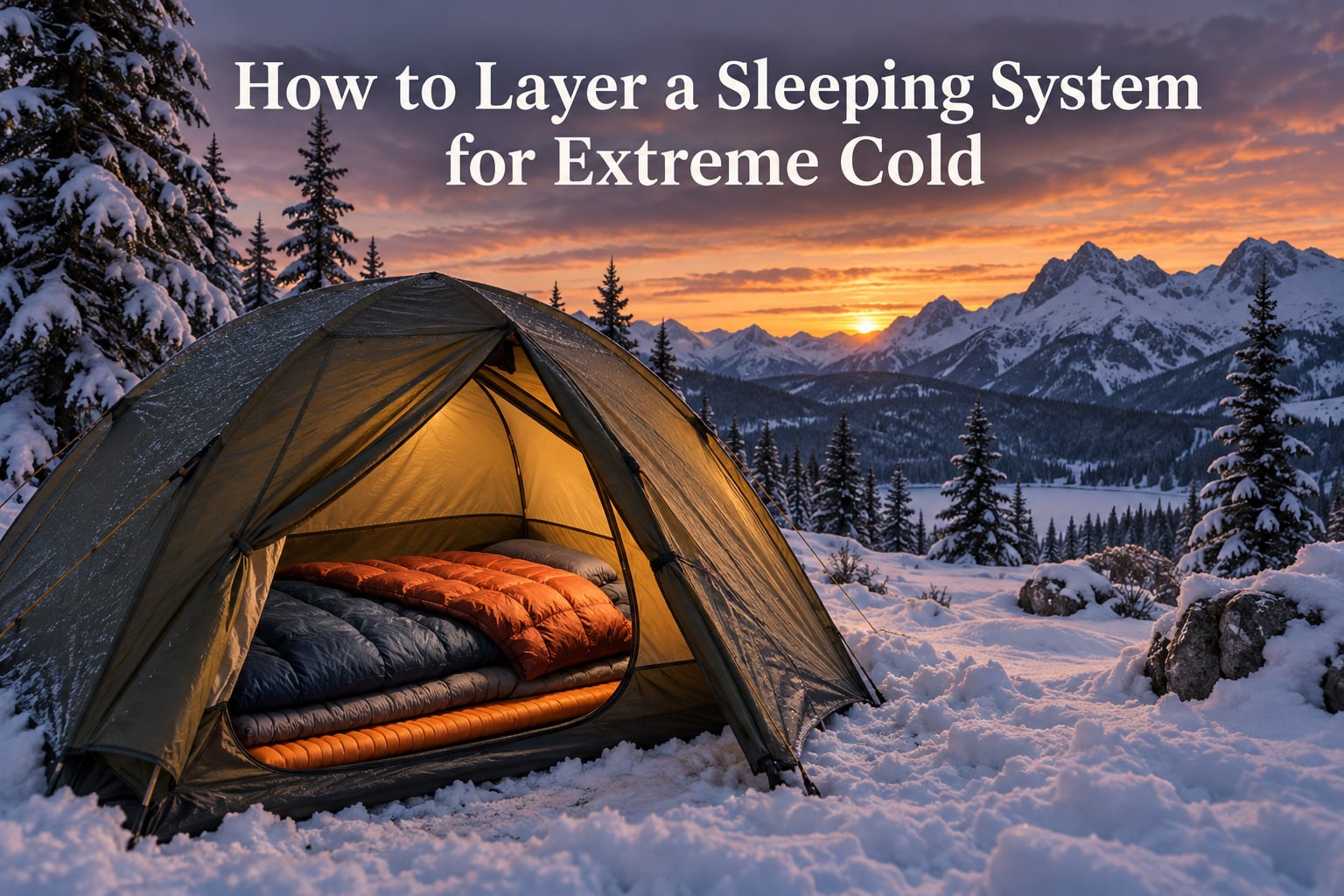 How to Layer a Sleeping System for Extreme Cold? 2026