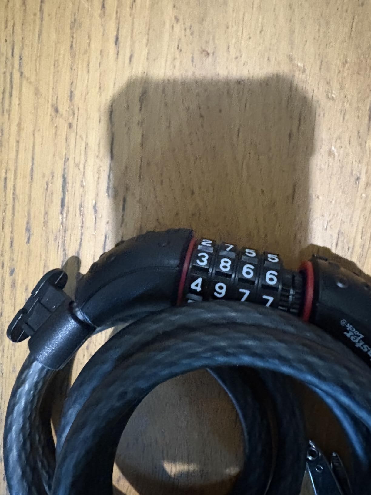 Master Lock 6 ft Cable Bike Lock 4-Digit Combination 1/2 in Diameter 8122D customer photo 1