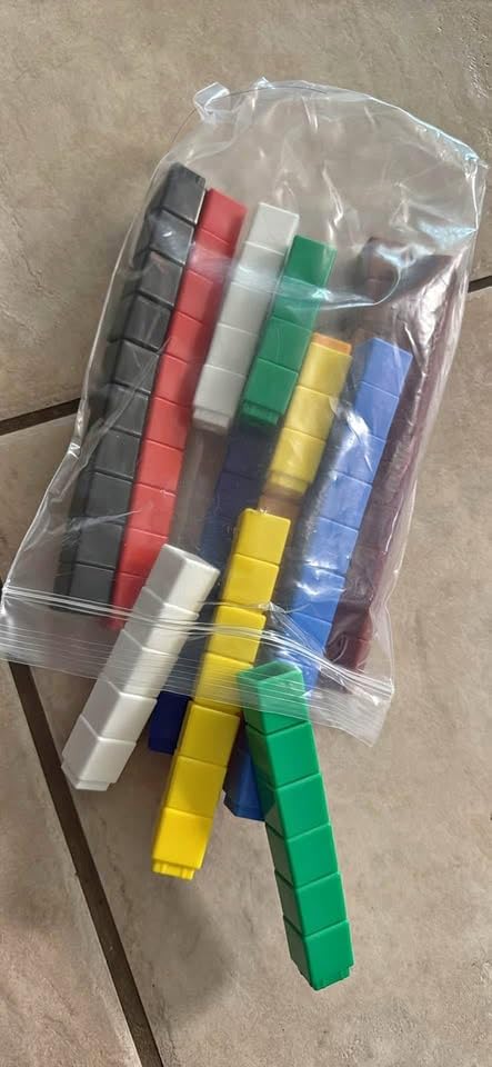 Learning Resources MathLink Cubes - Set of 100 Cubes, Ages 5+ Kindergarten, STEM Activities, Math Manipulatives, Homeschool Supplies, Teacher Supplies customer photo 2