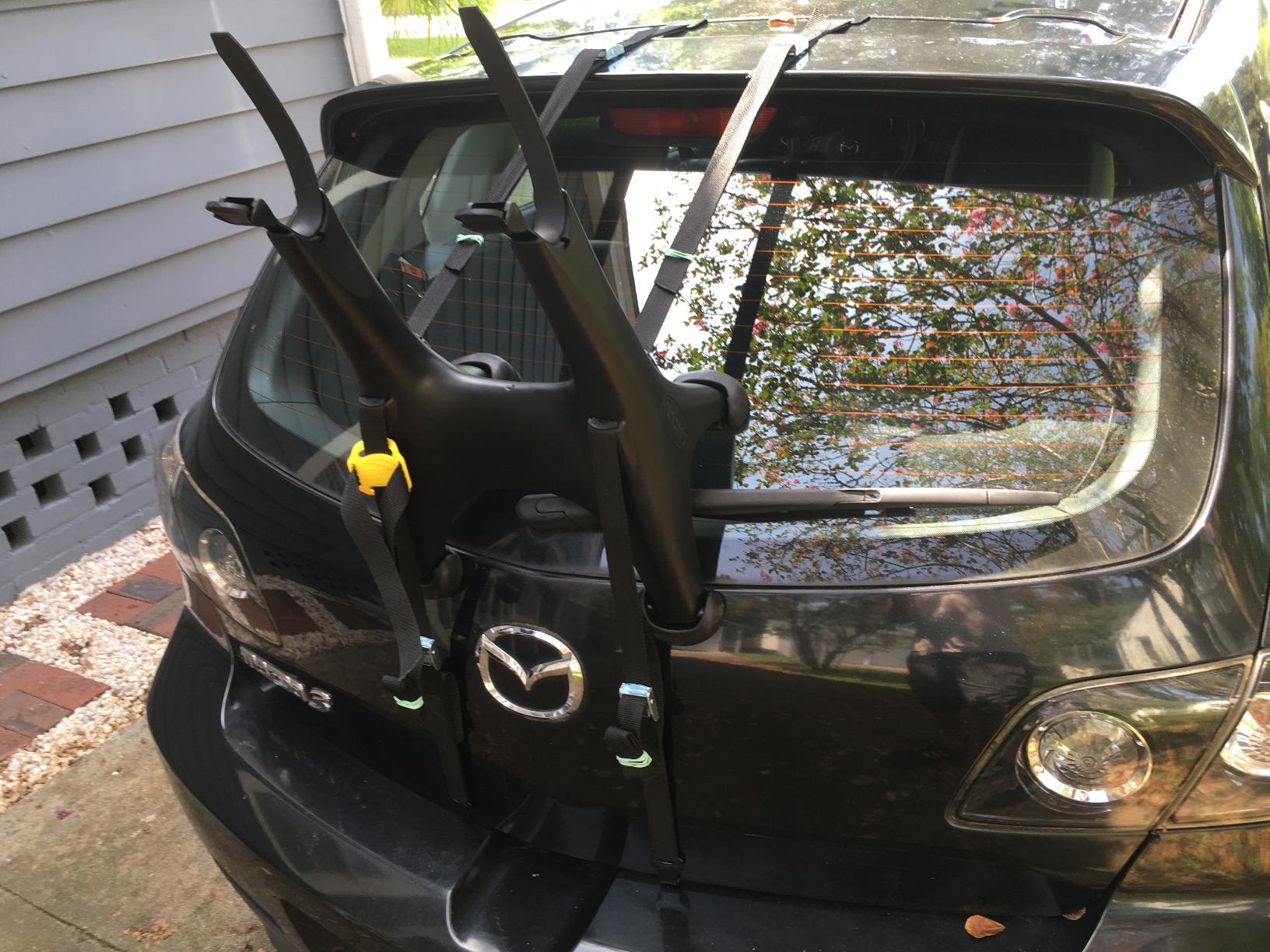 Saris Solo Bike Rack – Trunk Mount, 1-Bike Carrier for Cars & SUVs – Lightweight, Compact & Tool-Free – Ideal for Beginner Riders – USA Made – Check Fit Guide Before Purchase customer photo 2