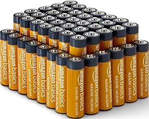 Amazon Basics 48-Pack AA Alkaline High-Performance Batteries, 1.5 Volt, 10-Year Shelf Life, Long-lasting, No Leakage customer photo 1