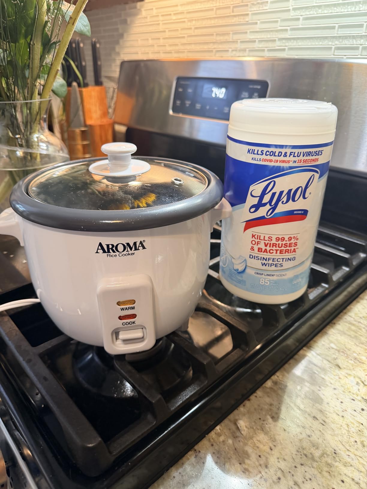 AROMA® Rice Cooker, 3-Cup (Uncooked) / 6-Cup (Cooked), Small Rice Cooker, Oatmeal Cooker, Soup Maker, Auto Keep Warm, 1.5 Qt, White, ARC-363NG customer photo 1