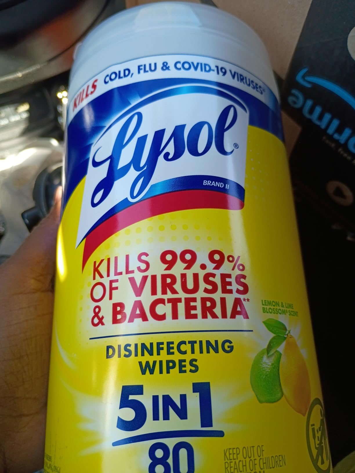 Lysol Disinfecting Wipes, Multi-Surface Cleaner, Lemon, 80 ct. (4 Pack) customer photo 1