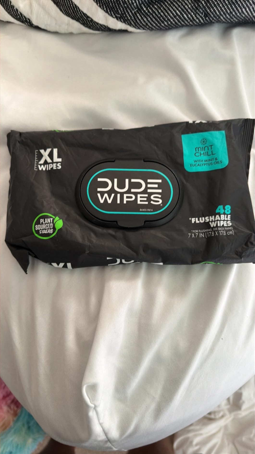 DUDE Wipes Unscented Adult Flushable Wet Wipes, Sensitive Skin, 288 Count customer photo 1