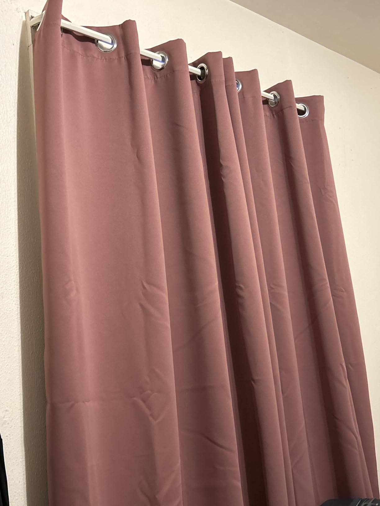 NICETOWN Grey Blackout Curtains for Bedroom 84 Inches Long, 2 Panels, W52 customer photo 1