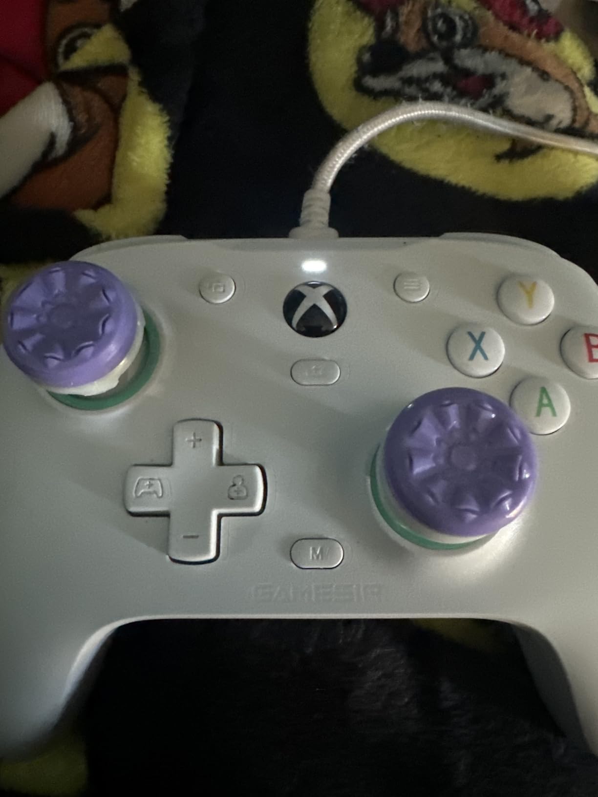 KontrolFreek FPS Freek Galaxy Purple for PlayStation 4 (PS4) and PlayStation 5 (PS5) | Performance Thumbsticks | 1 High-Rise, 1 Mid-Rise | Purple customer photo 2