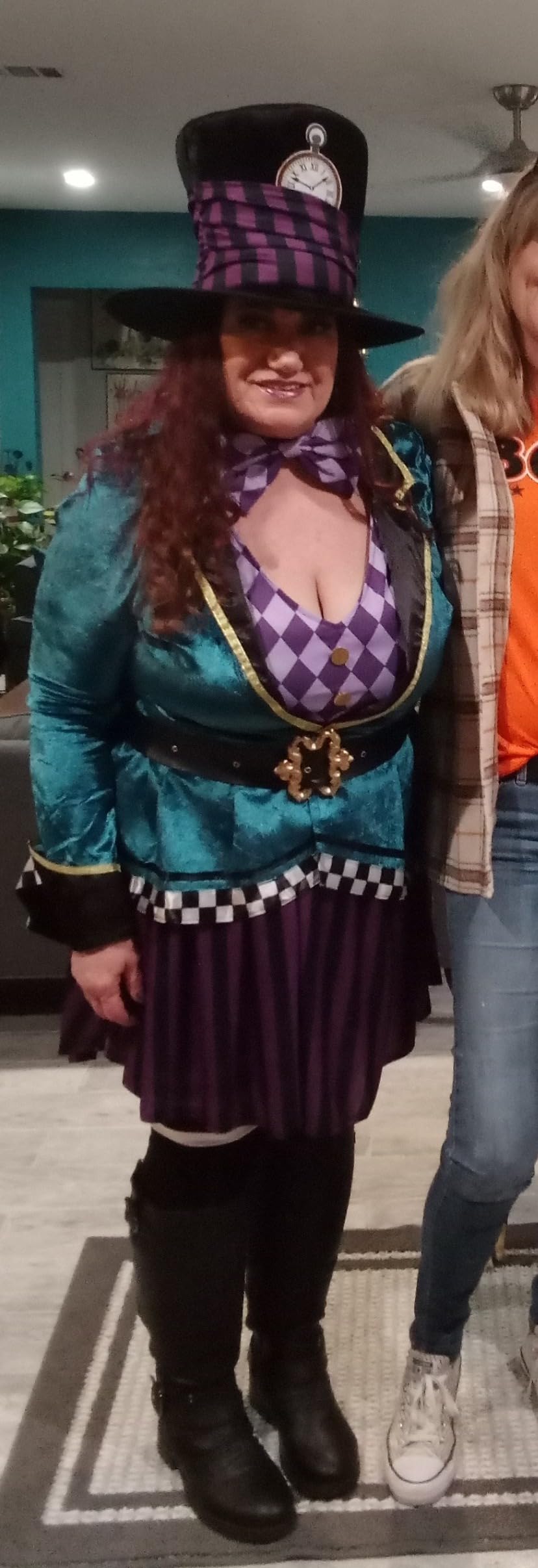Leg Avenue Mad Hatter Costume with Dress, Jacket, Belt, Bow, Hat customer photo 1