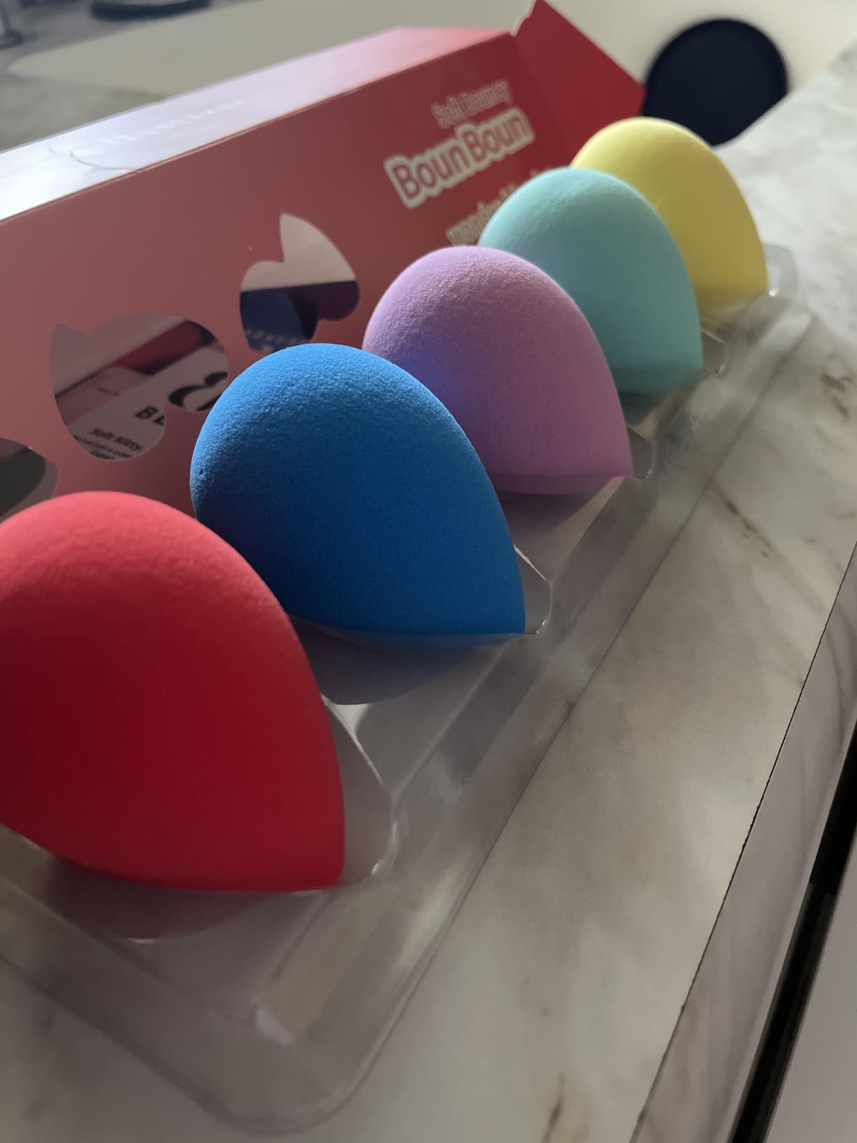 BEAKEY Makeup Sponge Set, 5 Pack Foundation Beauty Sponges & Soft Blenders customer photo 1