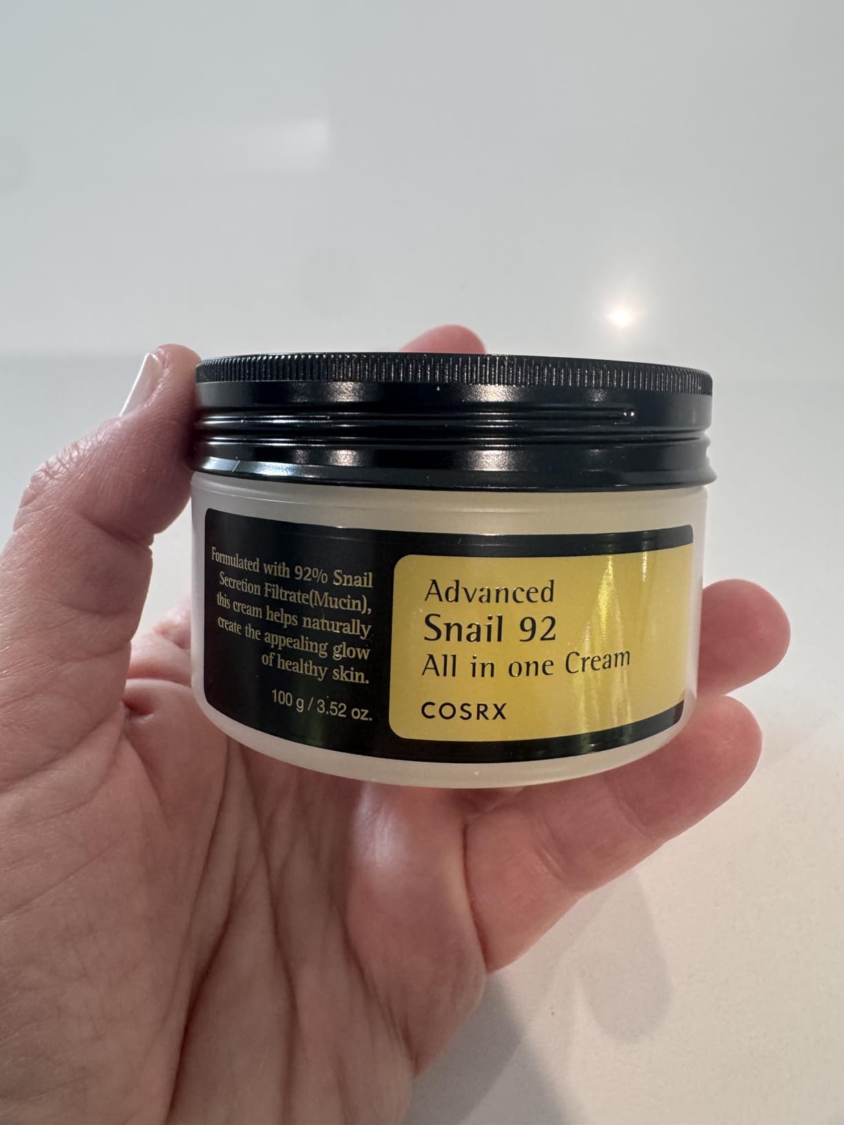 COSRX Snail Mucin 92% Face Moisturizer for Soft & Glowy Skin, 3.52 oz. customer photo 2