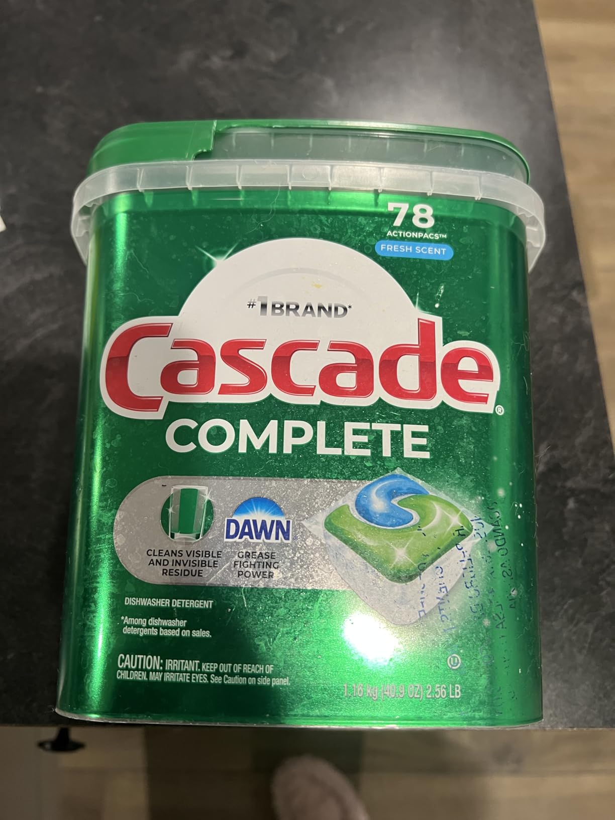 Cascade Complete Dishwasher Pods - Fresh Scent ActionPacs, Dishwasher Detergent, Dishwasher Soap, Detergent Pods, 78 Count customer photo 2