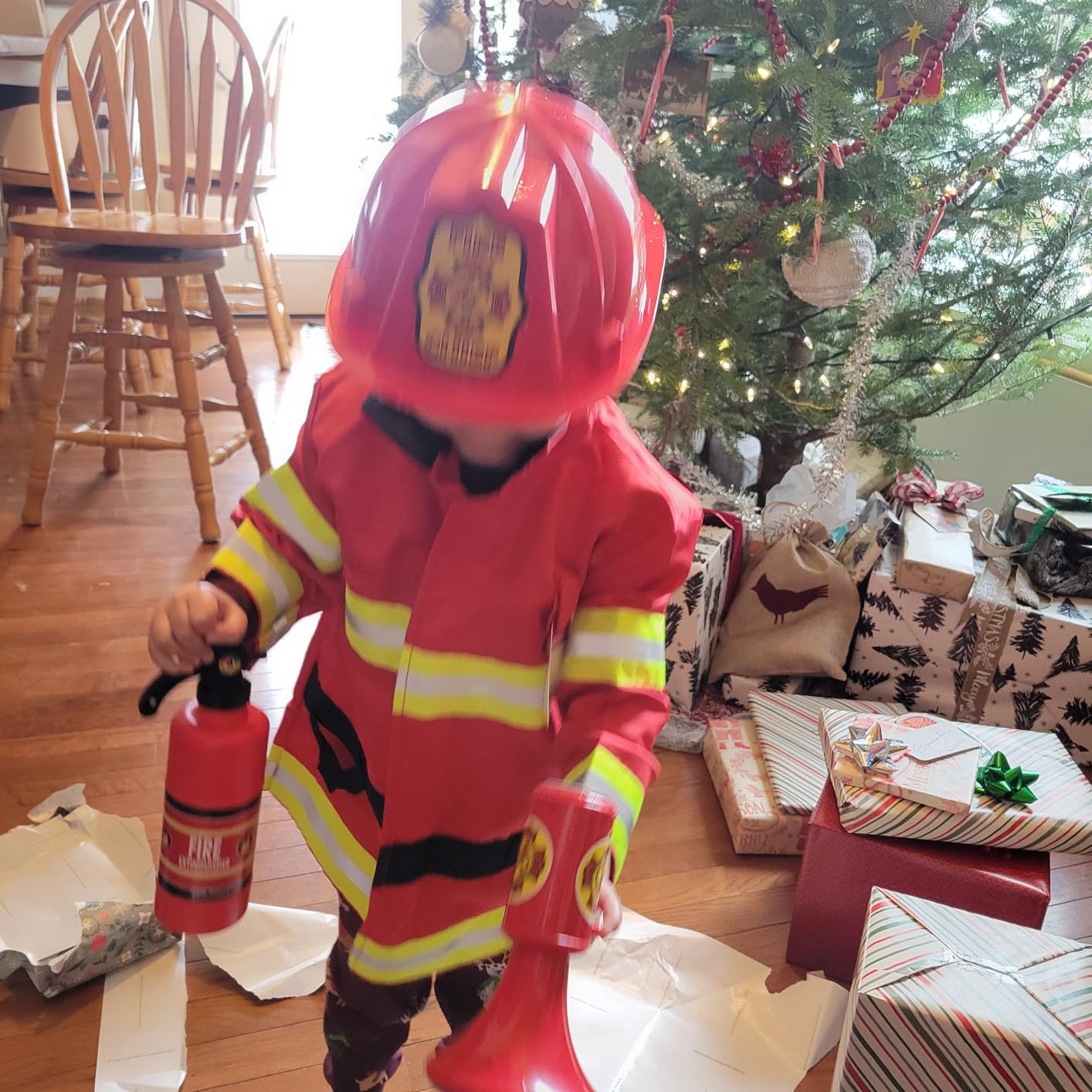 Melissa & Doug Fire Chief Role Play Costume Dress-Up Set customer photo 2