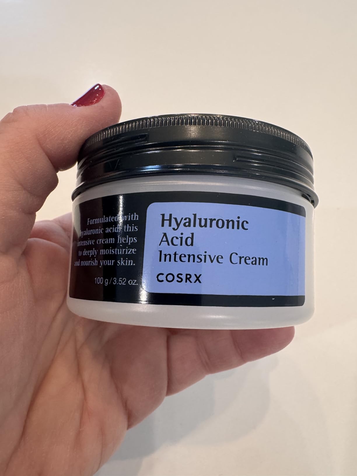 COSRX Hyaluronic Acid Cream, Daily Moisturizer for Sensitive Skin, 3.52 oz customer photo 2