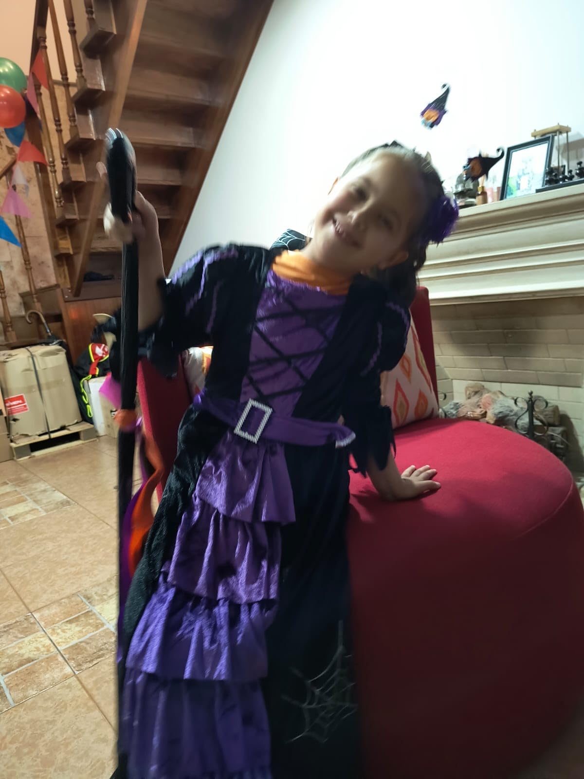 Spooktacular Creations Fairytale Witch Cute Witch Costume Deluxe Set with Broom for Girls customer photo 1