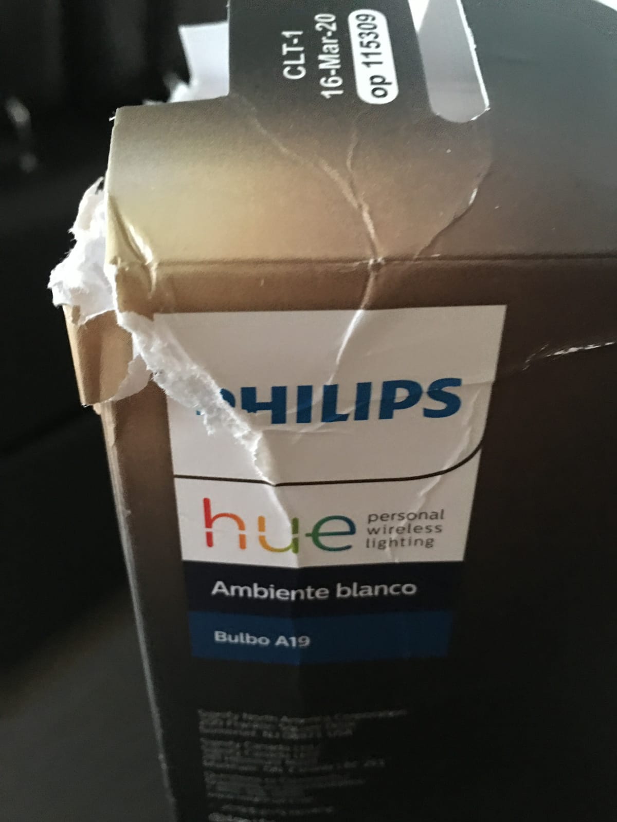 Philips - Hue White Ambiance A19 Wi-Fi Smart LED Bulb - California Residents - White (Hue Hub Required) customer photo 2