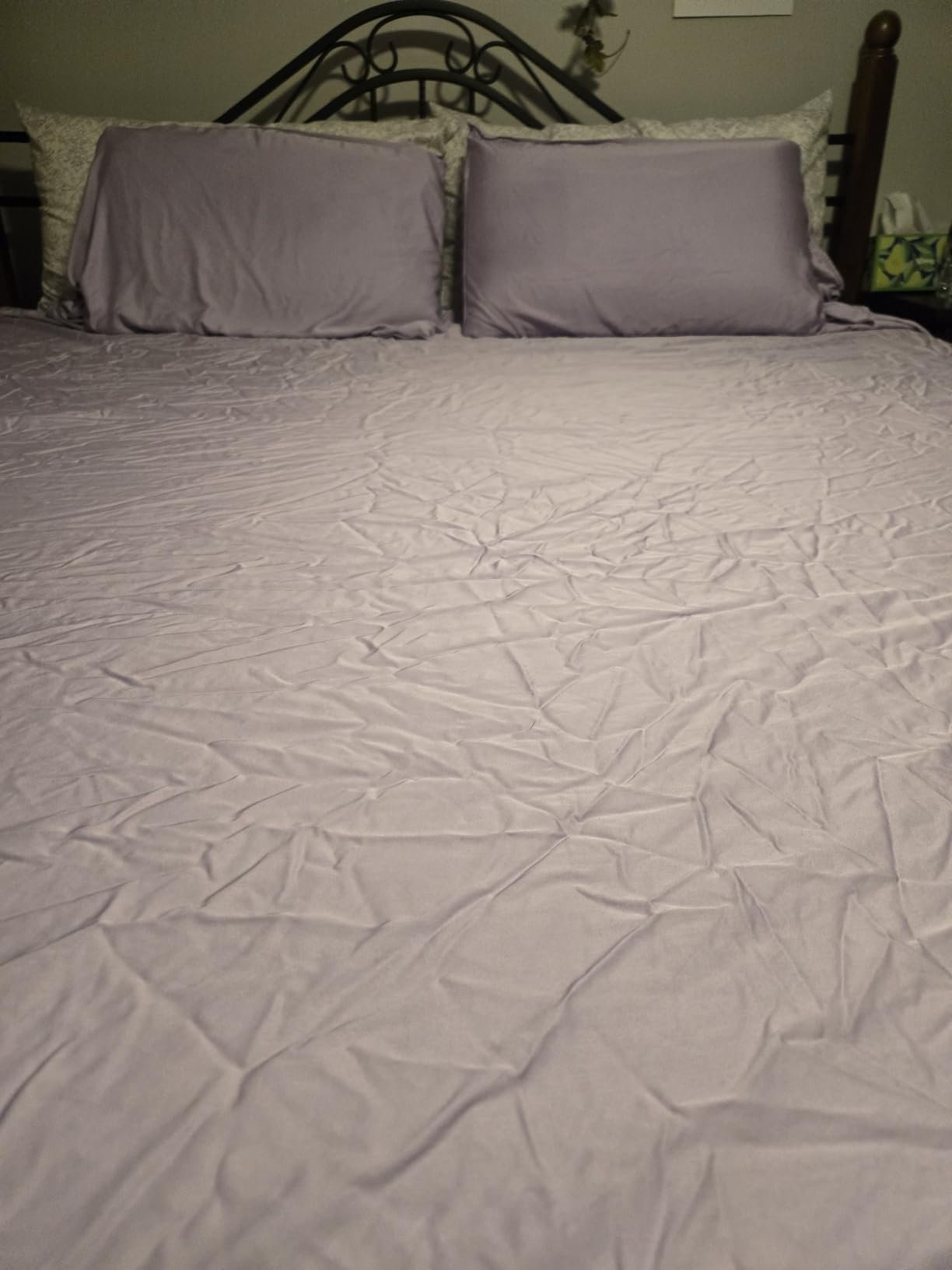 Pure Bamboo Queen Sheets, Genuine 100% Organic Viscose Derived from Bamboo Bed Sheet Set, Luxuriously Soft & Cooling, Double Stitching, 2 Year Quality Promise (Queen, Ivory) customer photo 1