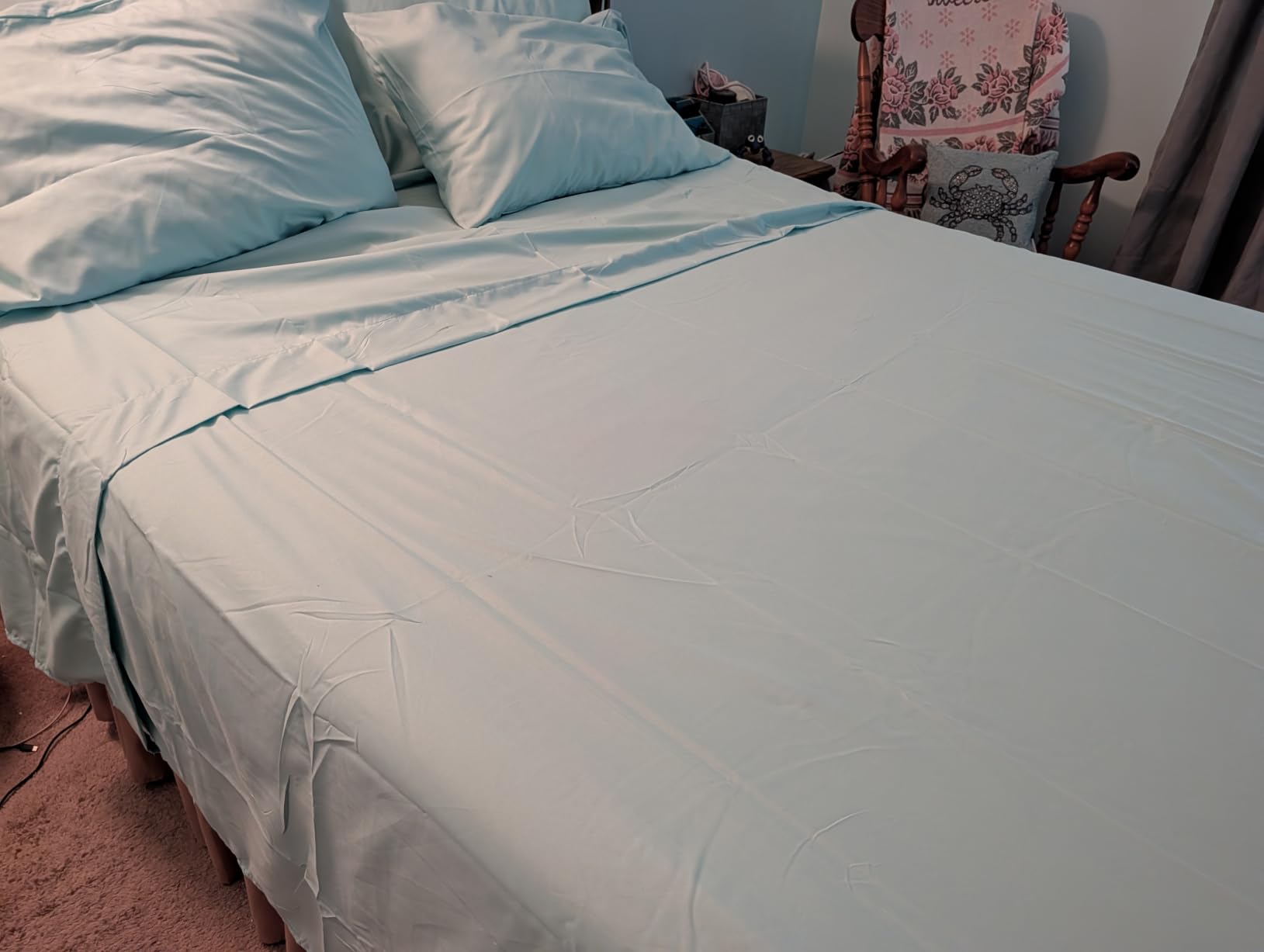 CGK Extra Deep Queen Sheet Set - 6pc Cooling Sheets - Grey customer photo 2