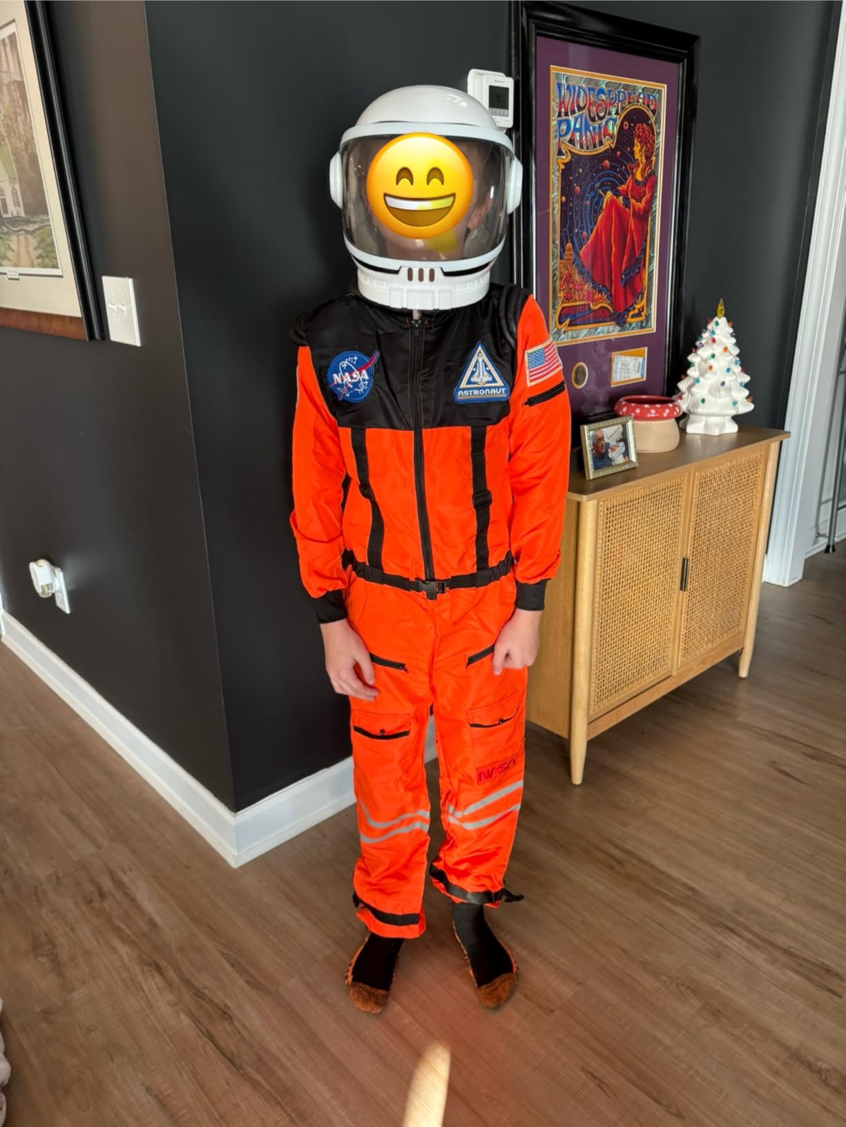 Spooktacular Creations Astronaut Costume with Helmet, Space Suit for Toddler, Kids Astronaut Halloween Costume for Cosplay customer photo 2