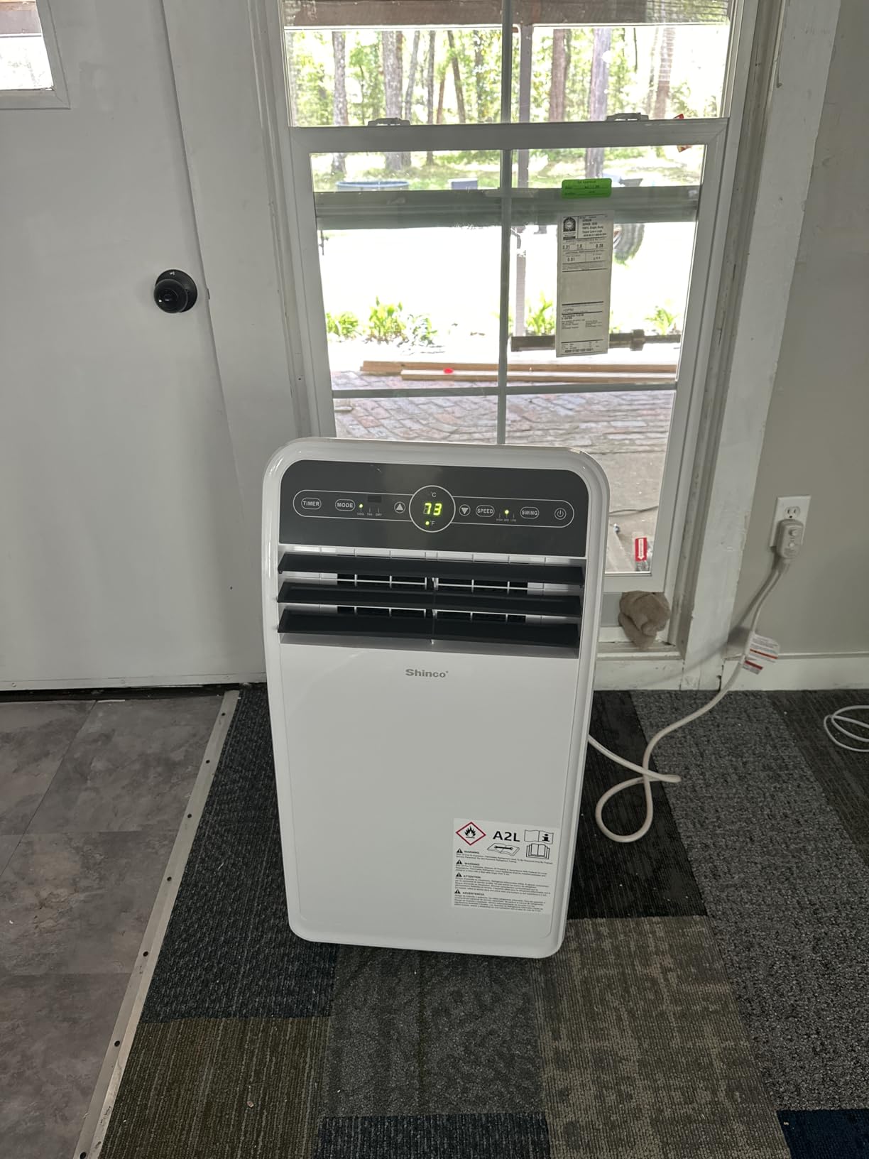 Shinco 12,000 BTU(7,500 BTU SACC) Portable Air Conditioner, Portable AC Unit with Built-in Cool, Dehumidifier&Fan Modes for Room up to 450 sq.ft, with Remote Control, 24 Hour Timer, Installation Kit customer photo 2