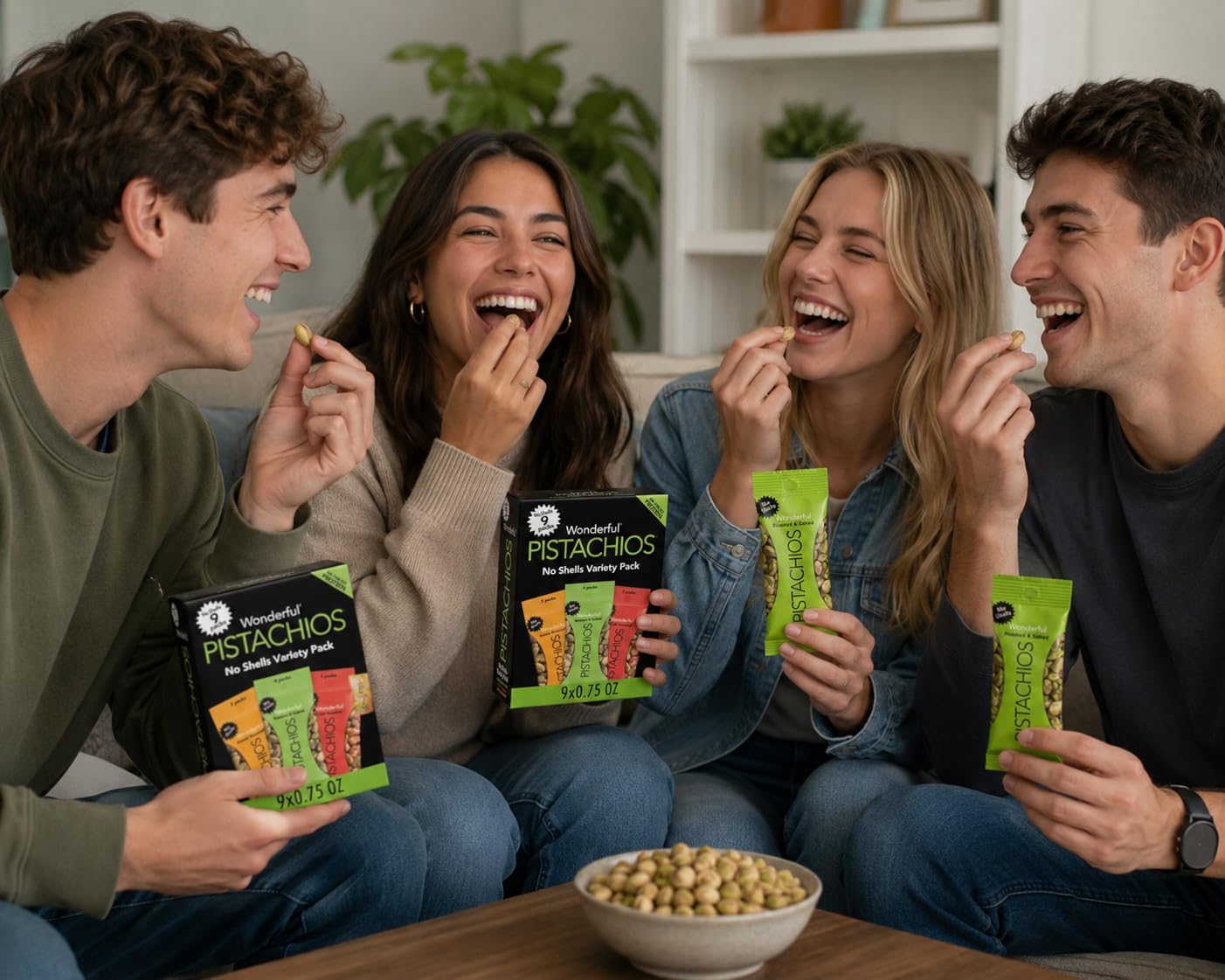 Wonderful Pistachios No Shells, 3 Flavors Mixed Variety Pack of 9 (0.75 Ounce), Roasted & Salted Nuts (4), Chili (3), Honey (2), Protein Snacks, Gluten Free, Healthy Snacks Variety Pack for Adults customer photo 1