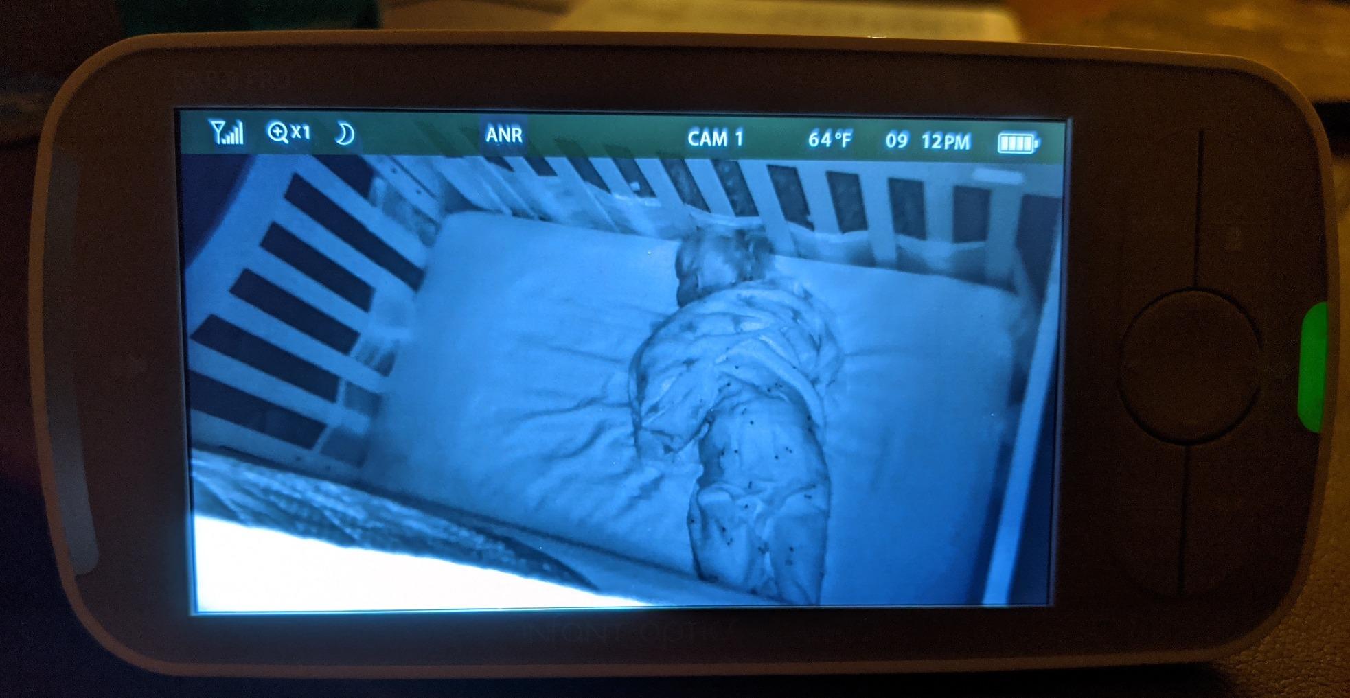 Infant Optics DXR-8 PRO - Patented Active Noise Reduction (ANR), 5” HD Video Baby Monitor with 1 Camera, No WiFi, Hack-Proof,Pan Tilt Zoom, Interchangeable Lens customer photo 2