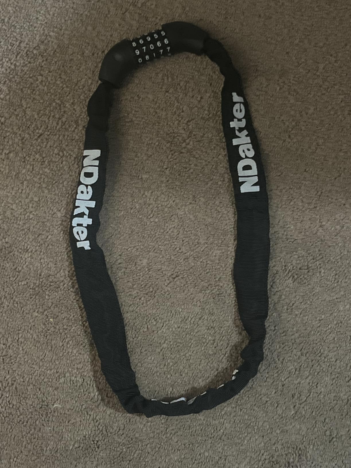 NDakter Bike Lock, 5 Digit Combination Heavy Duty Anti Theft Bicycle Chain Lock, 2.62/3.2/4.27/5/6Ft Long, High Security Resettable, Suitable for Bike, Scooter, Door, Gate, Fence-4/6mm Thick customer photo 2