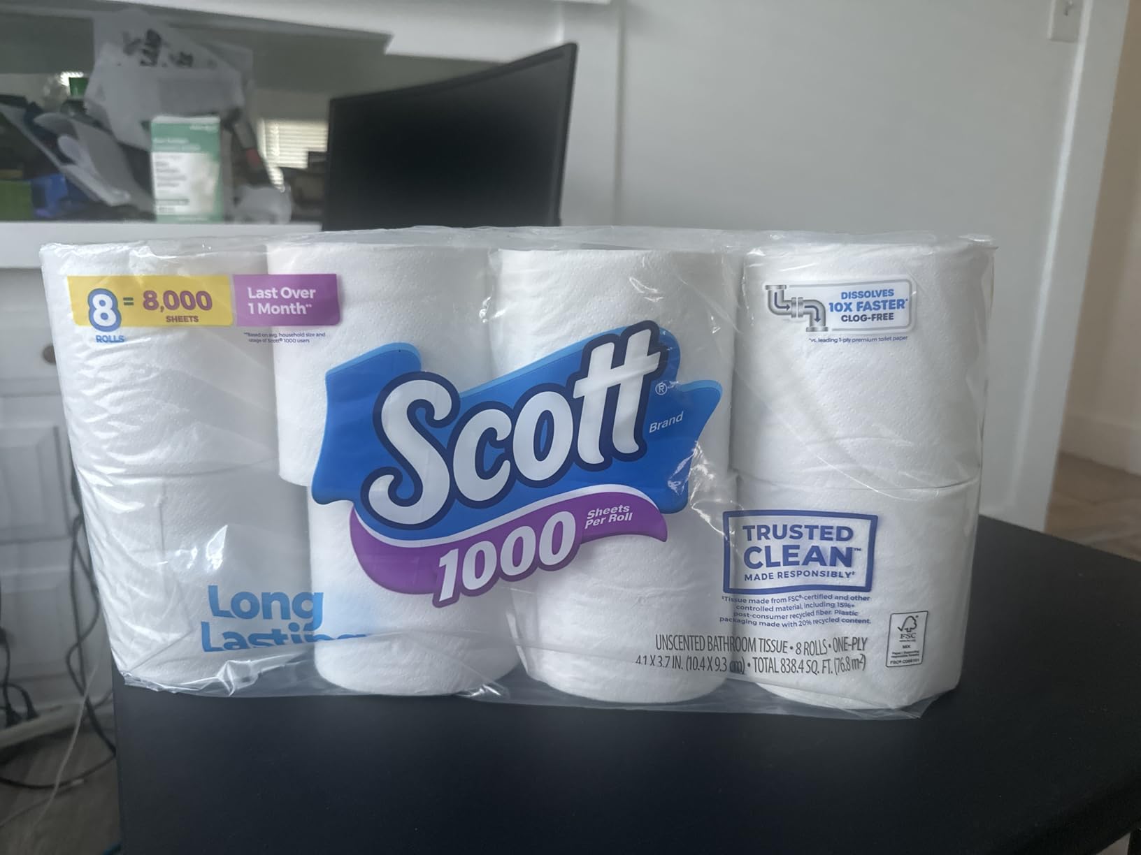 Scott 1000 Trusted Clean Toilet Paper, 32 Rolls, 1000 Sheets per Roll customer photo 2