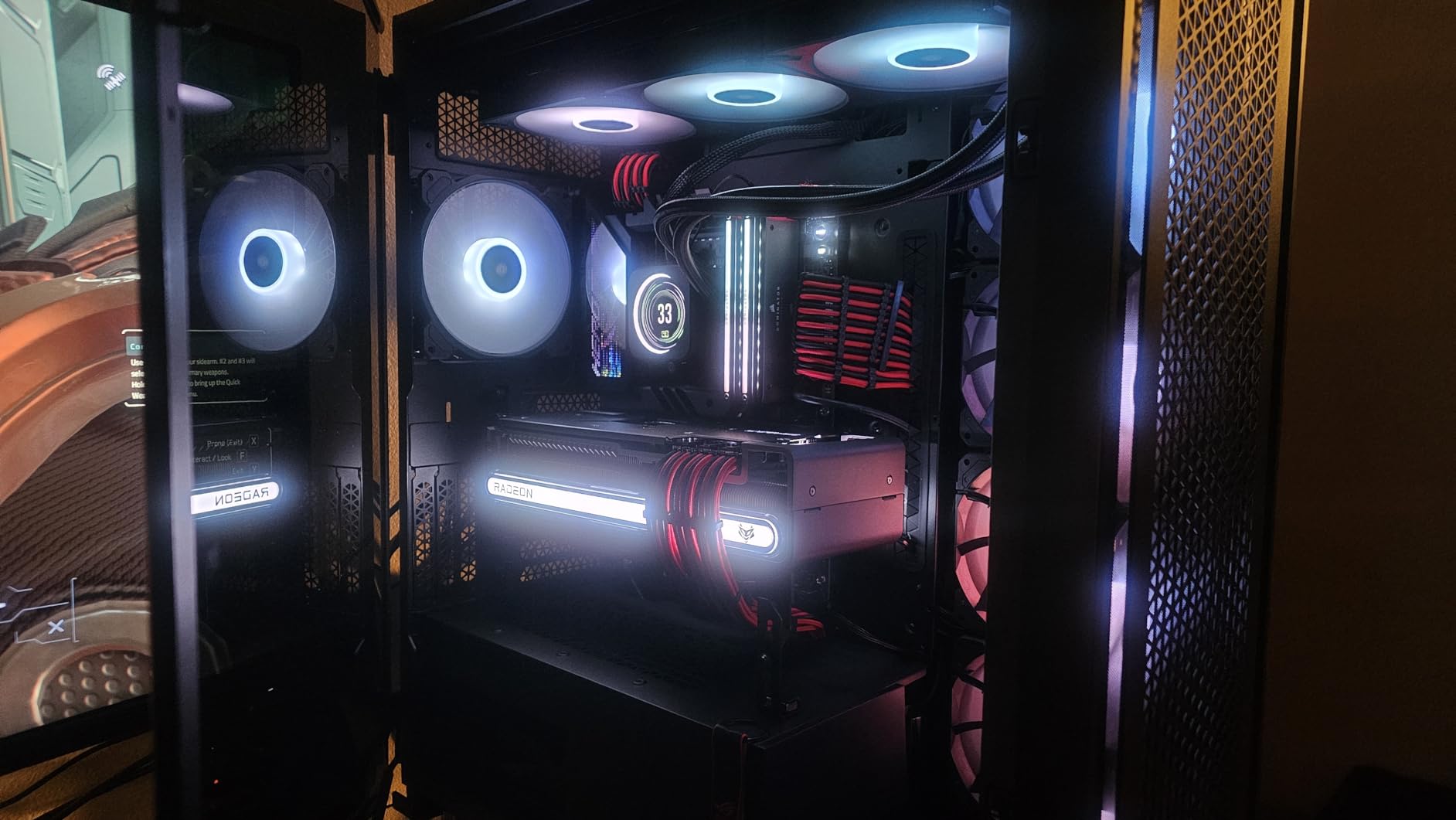 CORSAIR 7000D Airflow Full-Tower ATX PC Case – High-Airflow Front Panel – Spacious Interior – Easy Cable Management – 3X 140mm AirGuide Fans with PWM Repeater Included – Black customer photo 1