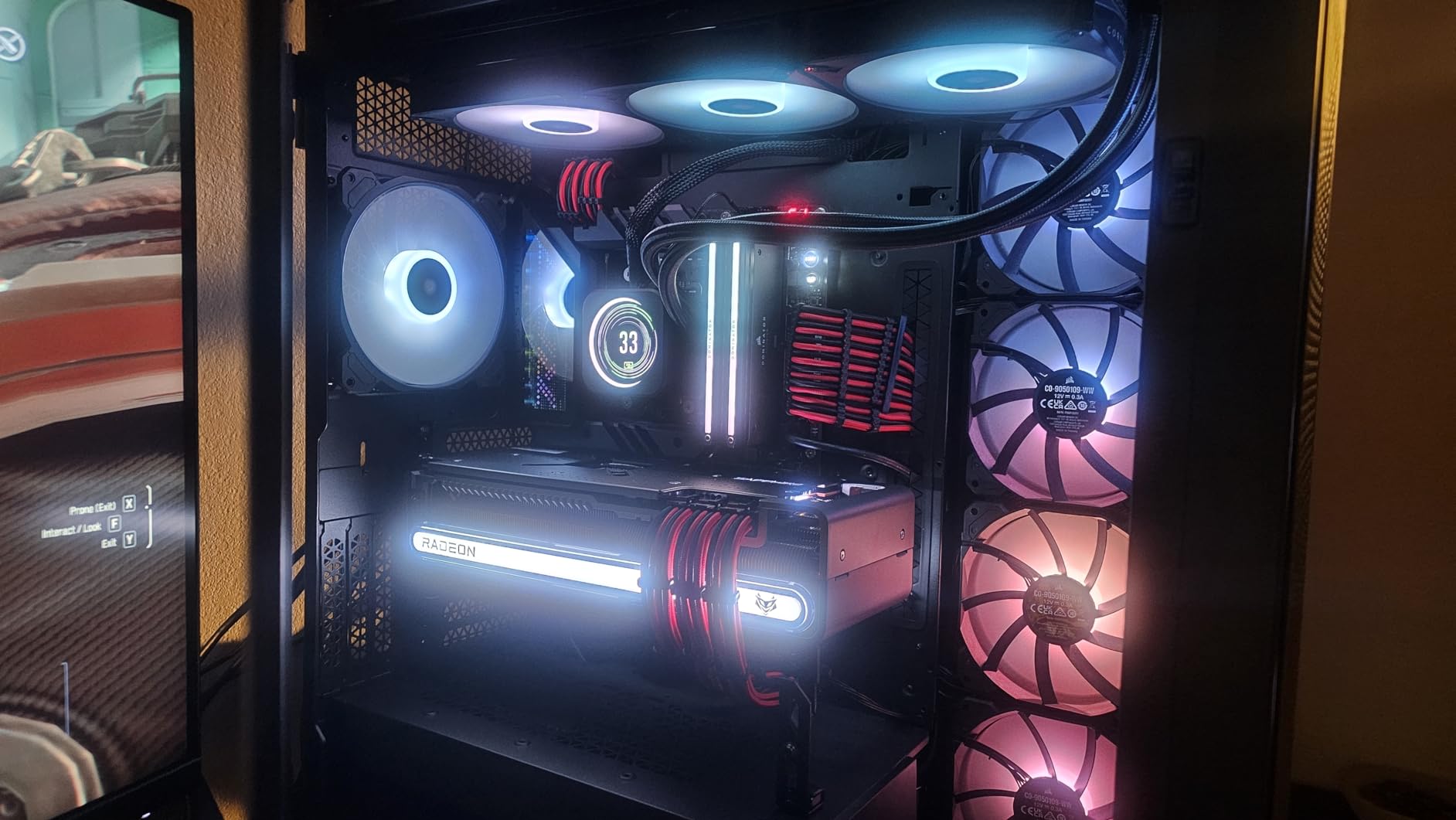 CORSAIR 7000D Airflow Full-Tower ATX PC Case – High-Airflow Front Panel – Spacious Interior – Easy Cable Management – 3X 140mm AirGuide Fans with PWM Repeater Included – Black customer photo 2