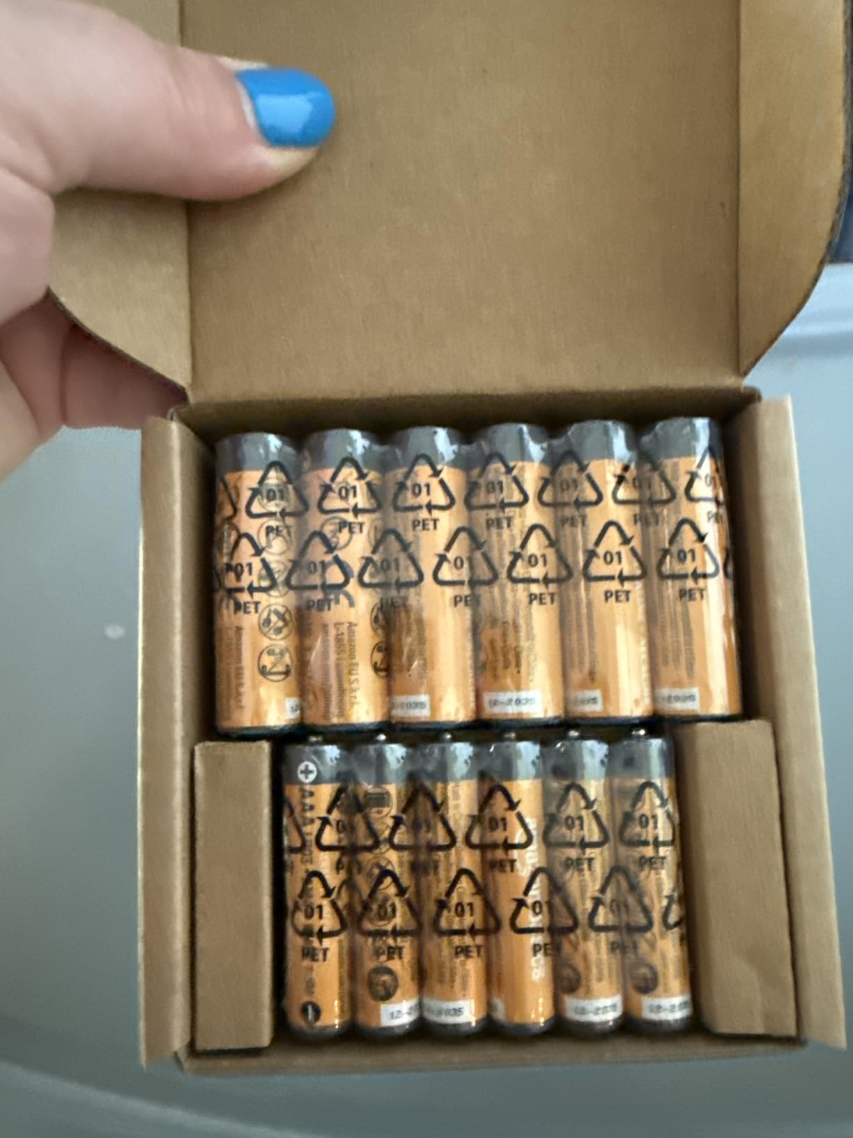 Amazon Basics 48-Count AA & AAA High-Performance Alkaline Batteries Value Pack, 24 AA and 24 AAA, Ready to Use customer photo 2