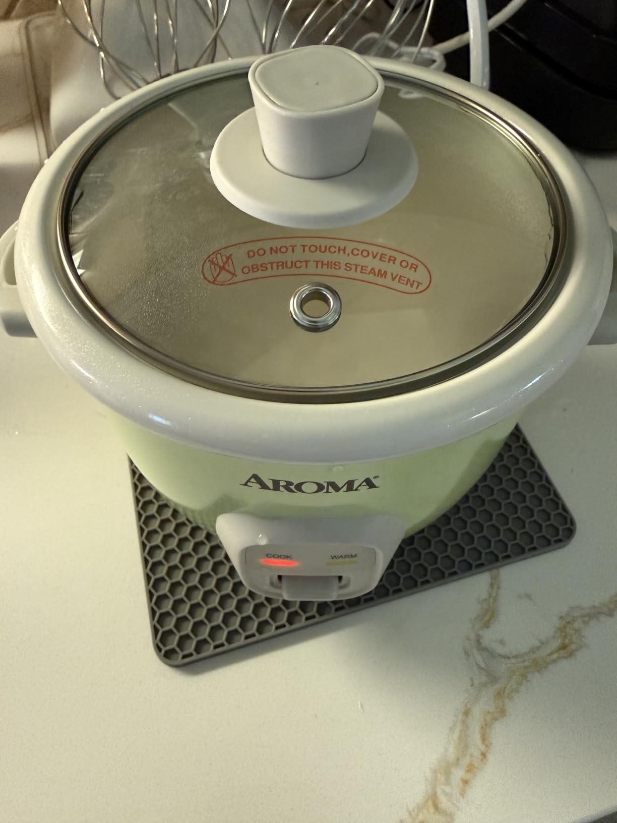 Aroma Housewares 4-Cups (Cooked) / 1Qt. Rice & Grain Cooker (ARC-302NG), White customer photo 2