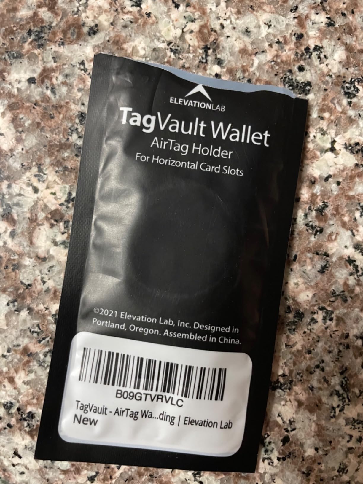 TagVault™ AirTag Wallet Holder - The Thinnest AirTag Wallet Card Insert | Flexible, Stays Hidden, Patent Pending | Elevation Lab customer photo 1