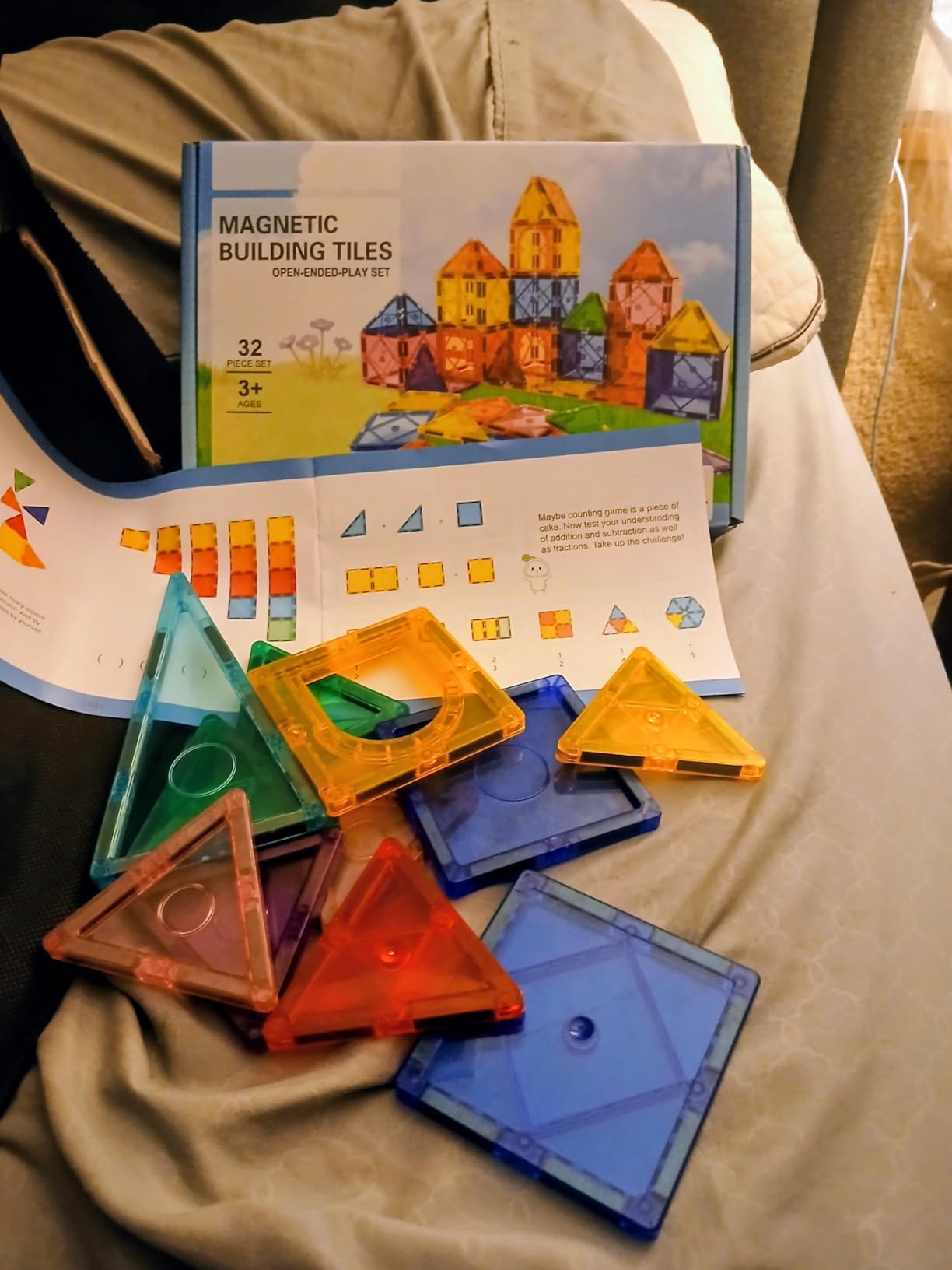 Soyee Magnetic Tiles Toddler Toys Games Sensory Toys for Toddlers 3-4 Magnetic Blocks for Kids Age 3-5 4-8 Outdoor Toddler Activities Preschool Building Learning Toys customer photo 2