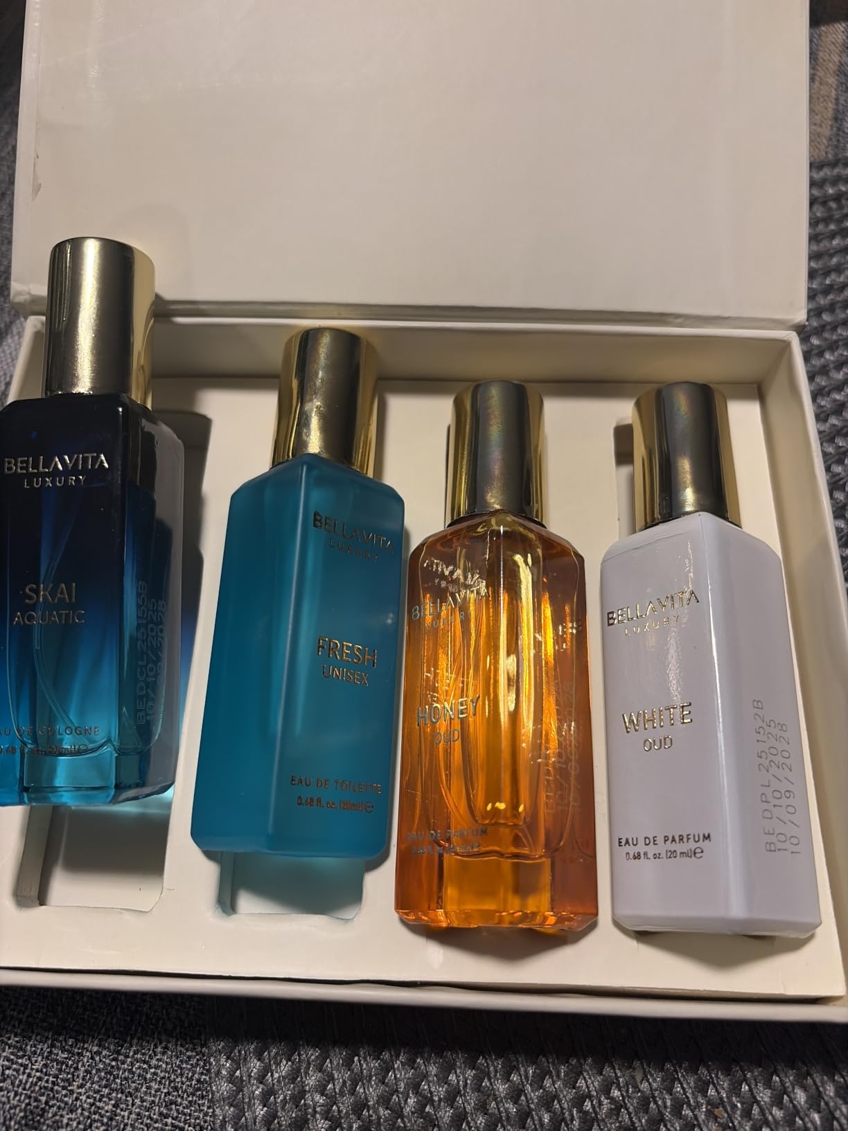 Bellavita Luxury Unisex Perfume Gift Set with Honey & White Oud, Skai, & Fresh | 80ml | Perfume for Men and Women | Honey, Artemisia Lemon, Bergamot, & Sweet Almond Notes customer photo 1