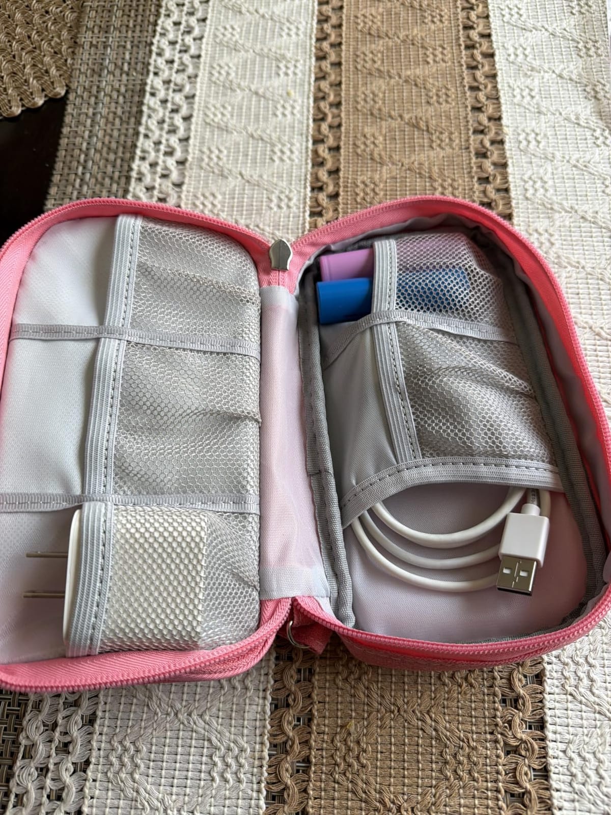 FYY Electronic Organizer, Travel Tech Pouch Bag, Cable Organizer Cyan customer photo 1