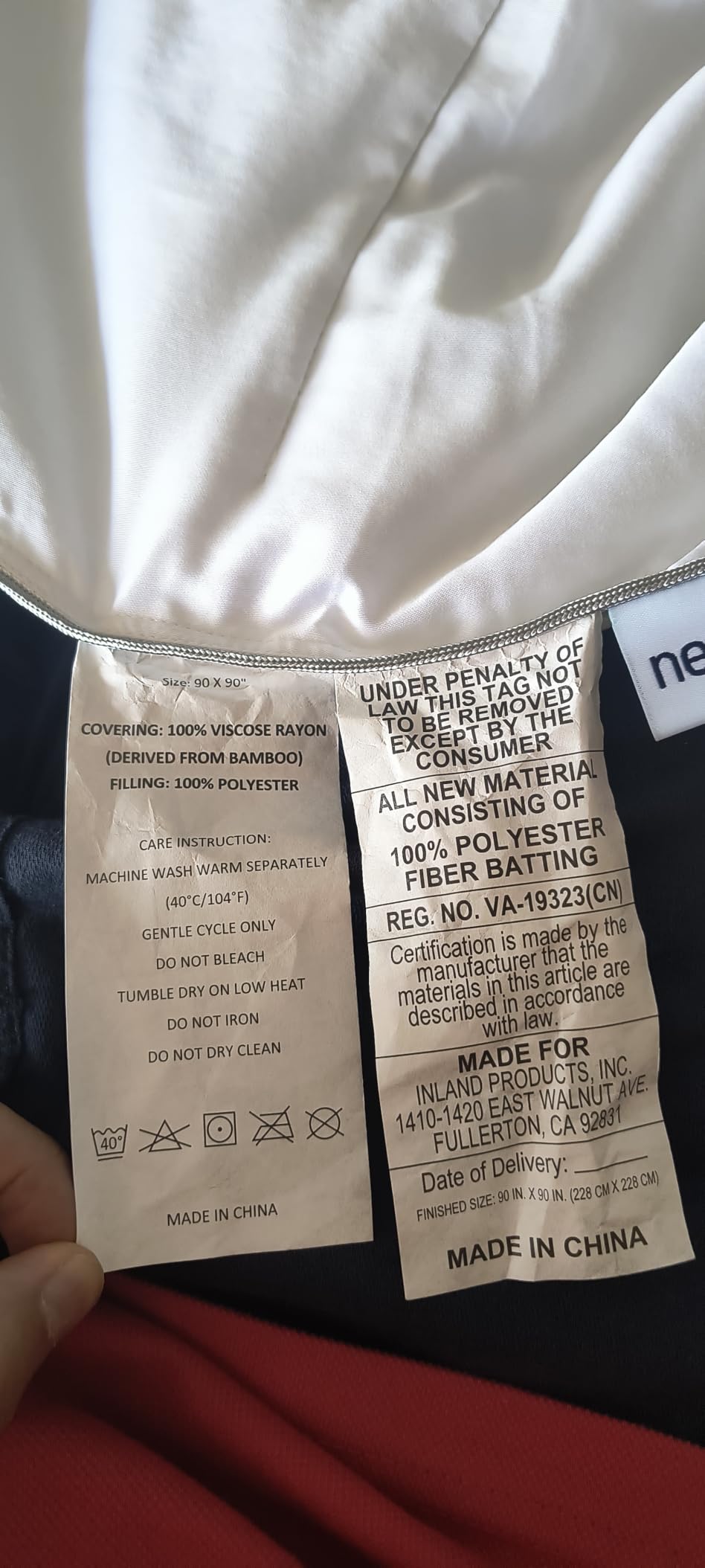 NEXHOME PRO Cooling Lightweight Comforter Queen, Organic Viscose from Bamboo Duvet Insert,Summer Bedding Blanket Cool for Hot Sleepers,8 Corner Tabs Dark Grey(90