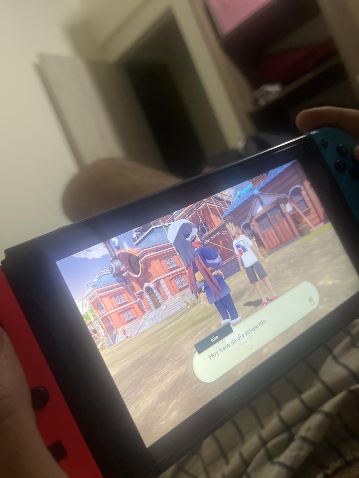 Nintendo Switch with Neon Blue and Neon Red Joy-Con - Handheld Gaming Console customer photo 2