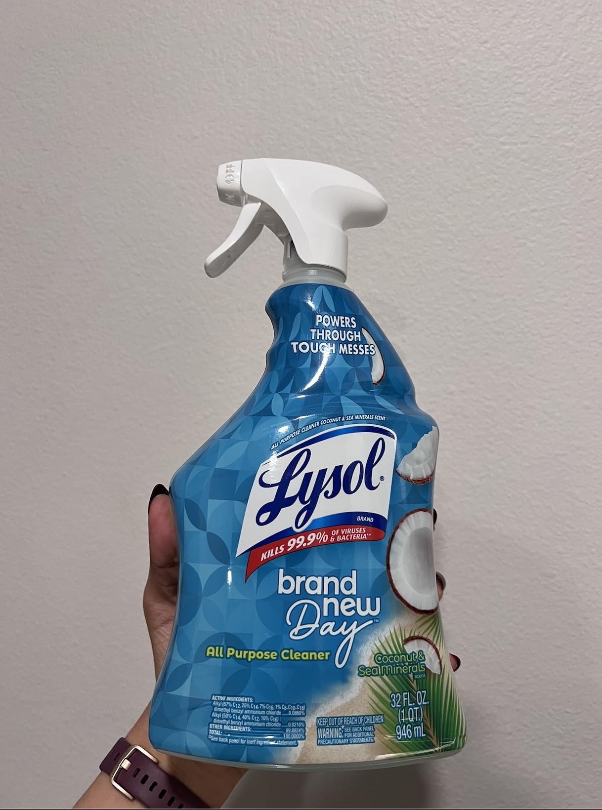Lysol All Purpose Cleaner Spray, Disinfectant, Lemon, 32oz, 2 Pack customer photo 2
